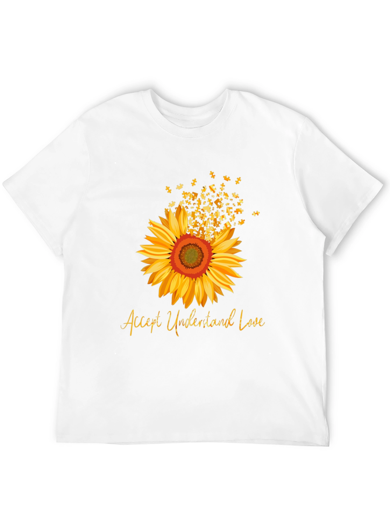 Accept Understand Love Sunflower T-Shirt