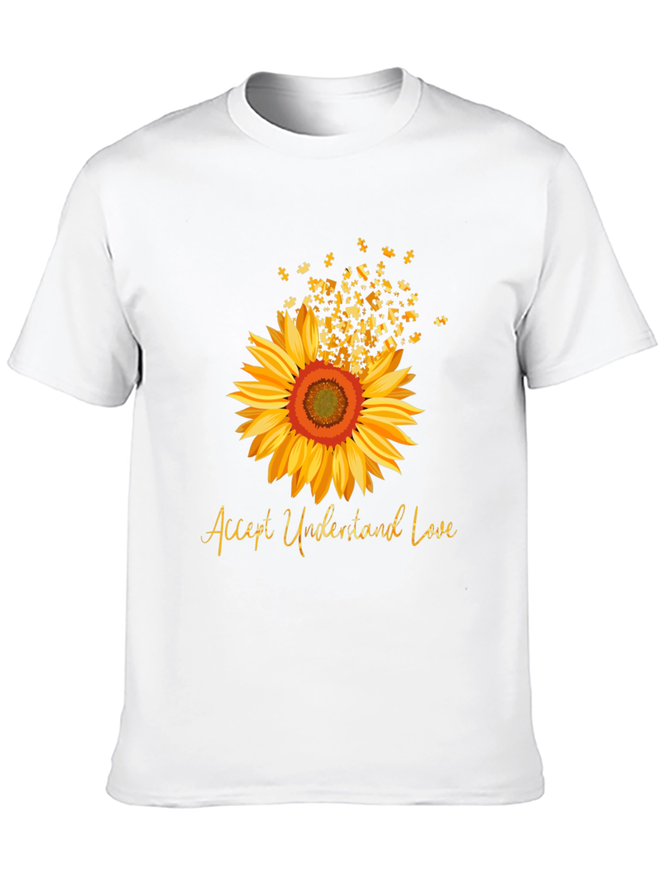 Accept Understand Love Sunflower T-Shirt