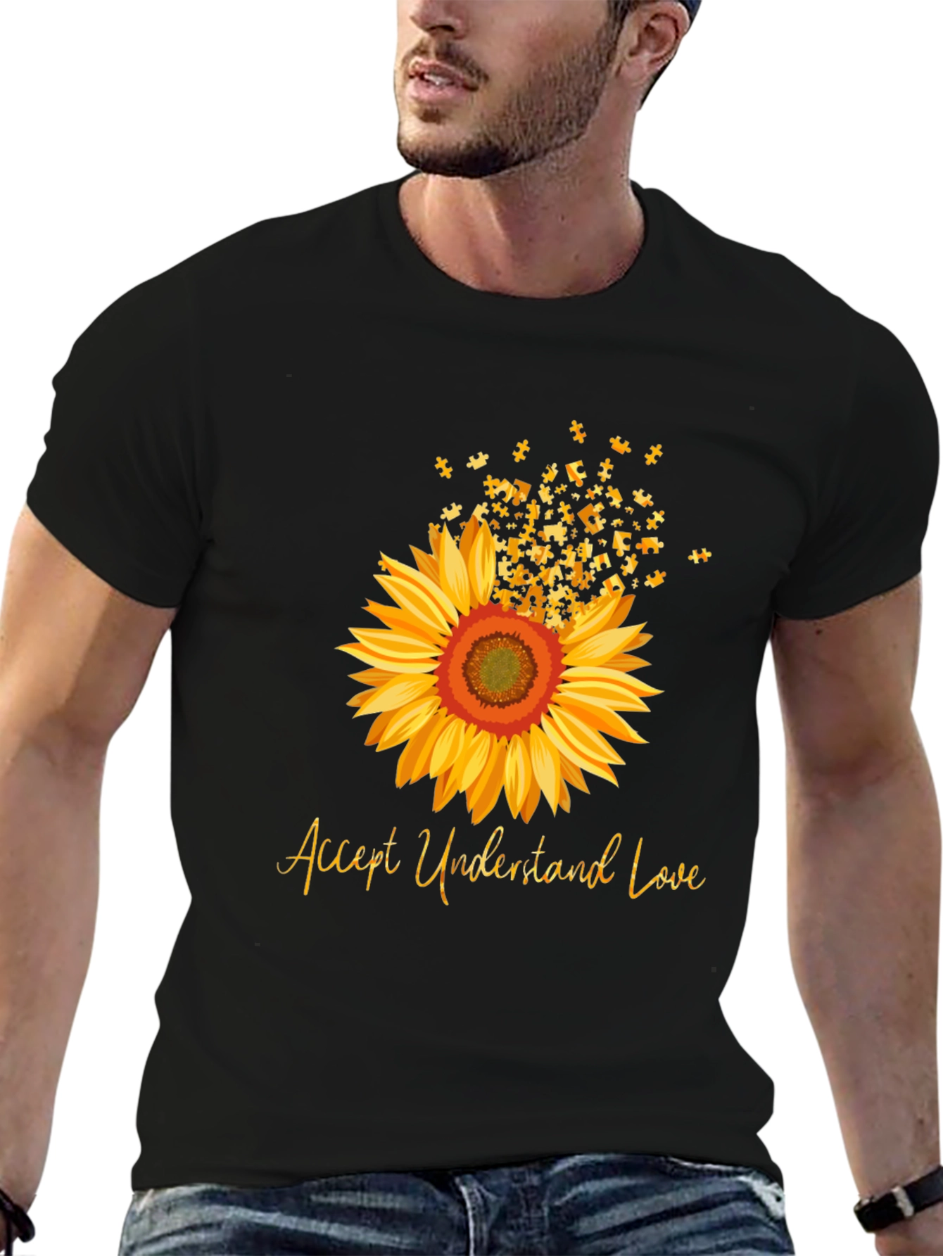 Accept Understand Love Sunflower T-Shirt
