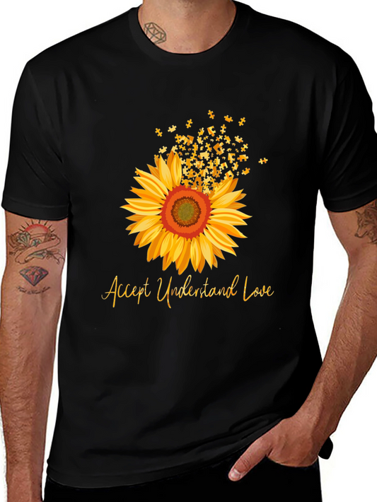 Accept Understand Love Sunflower T-Shirt