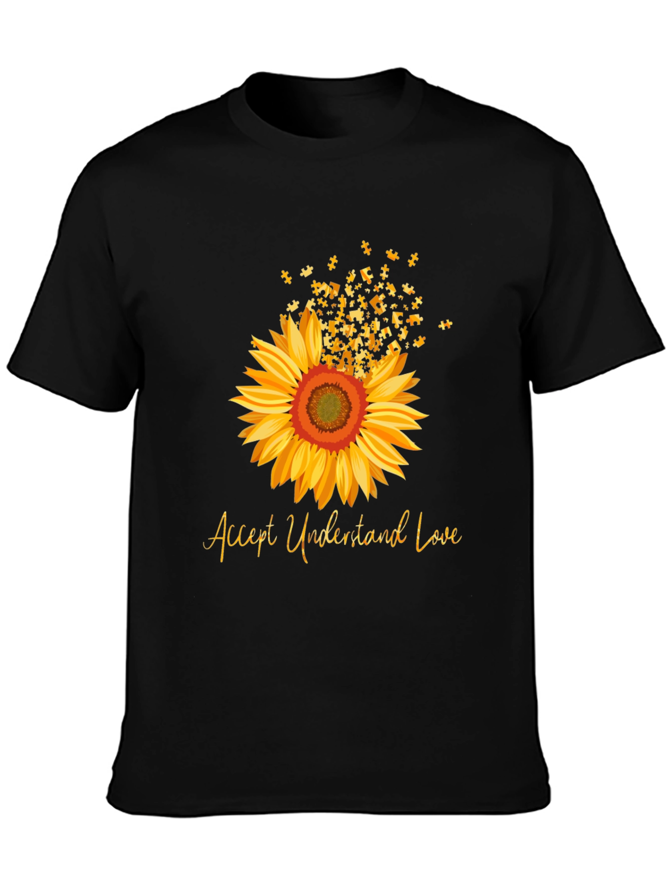 Accept Understand Love Sunflower T-Shirt