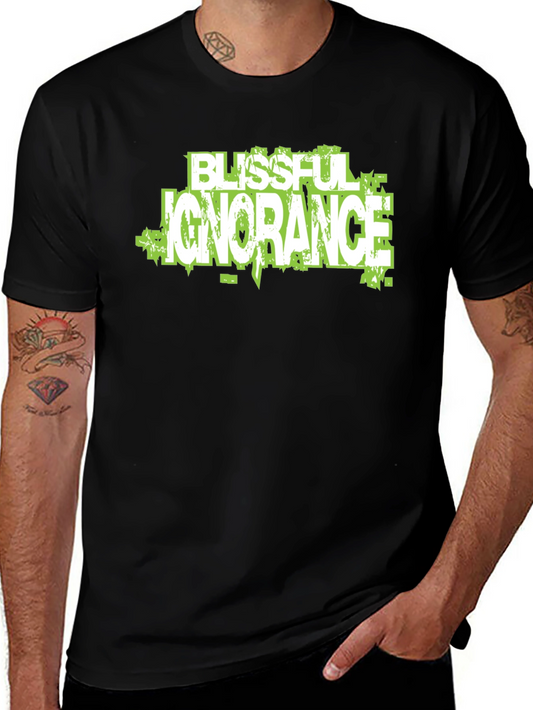 Blissful Ignorance Graphic Tee - Trendy Design