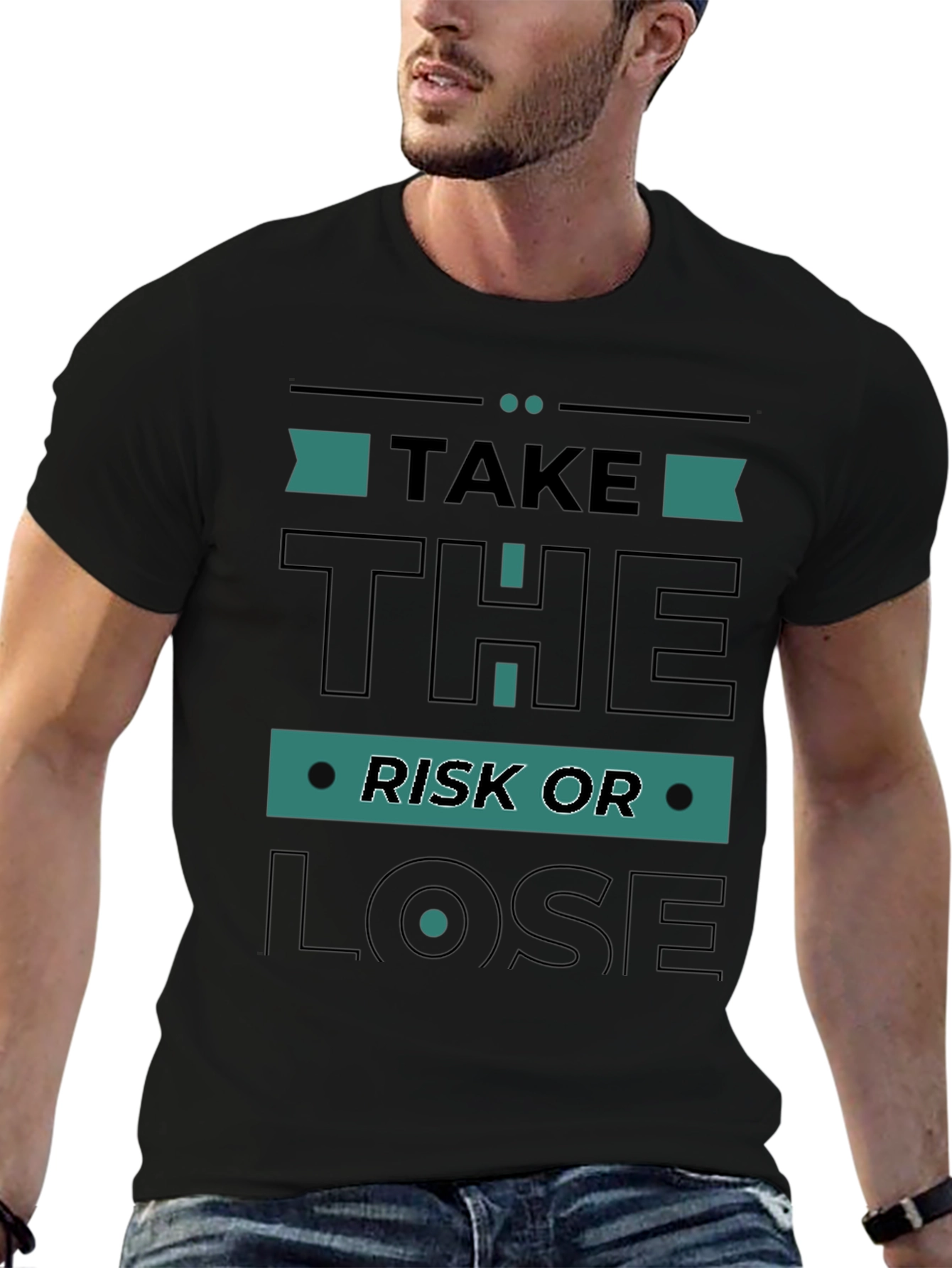 Take the Risk T-Shirt - Motivation Casual Comfortable