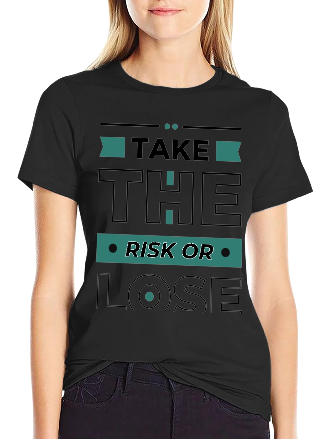 Take the Risk T-Shirt - Motivation Casual Comfortable