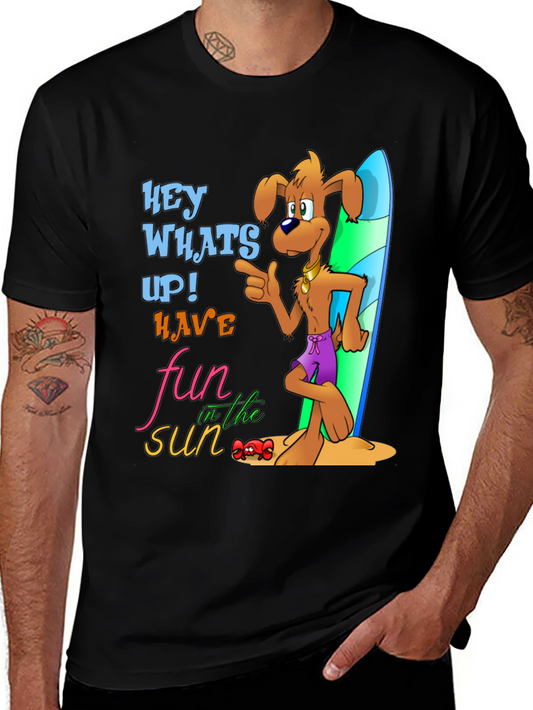 Fun in the Sun Dog Graphic T-Shirt
