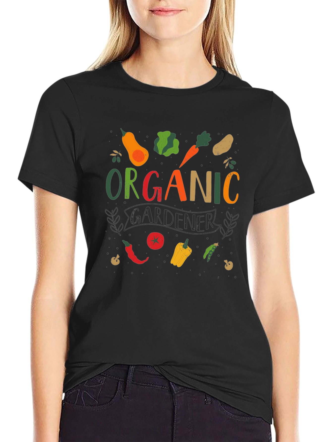 Organic Gardener T-Shirt - Unisex Black Tee