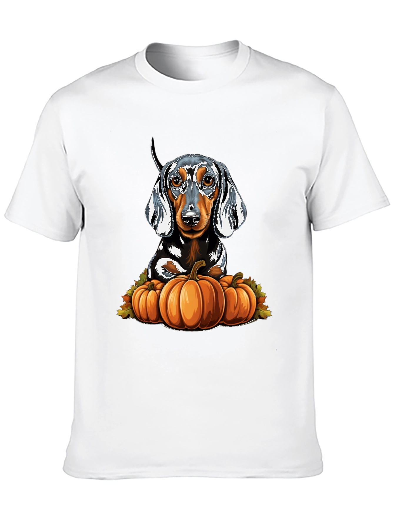 Dachshund & Pumpkins Graphic Tee