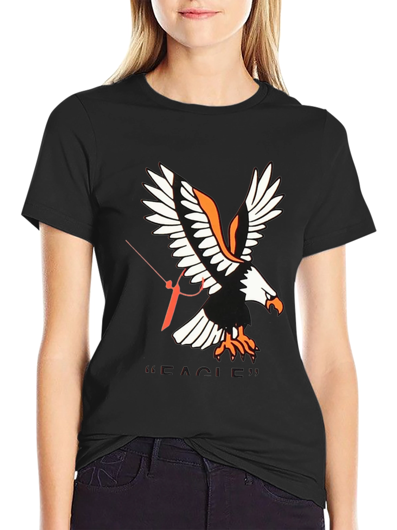 Eagle Graphic Tee - Stylish Mens Black T-Shirt