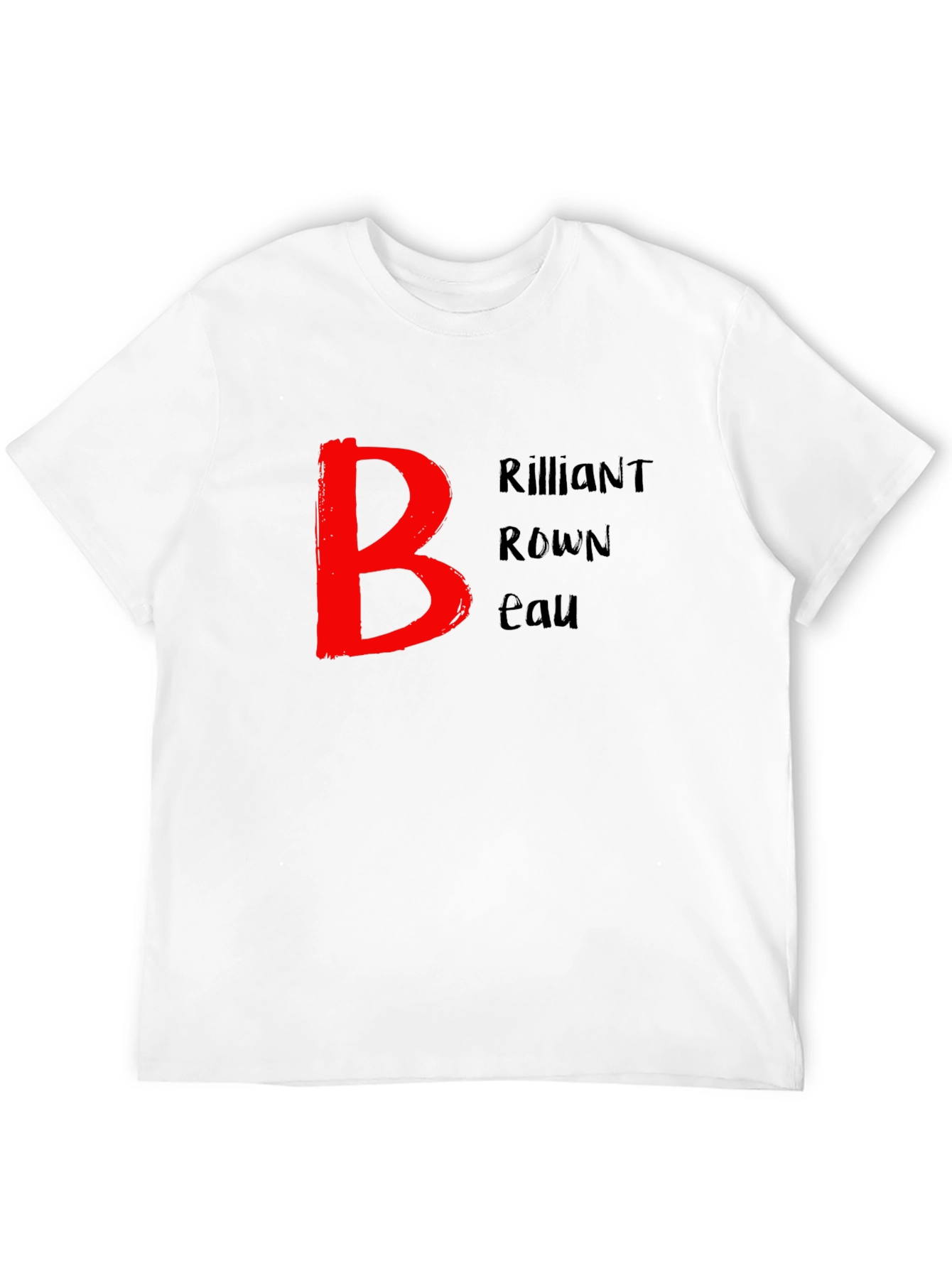 Brilliant Brown Beau Black T-Shirt