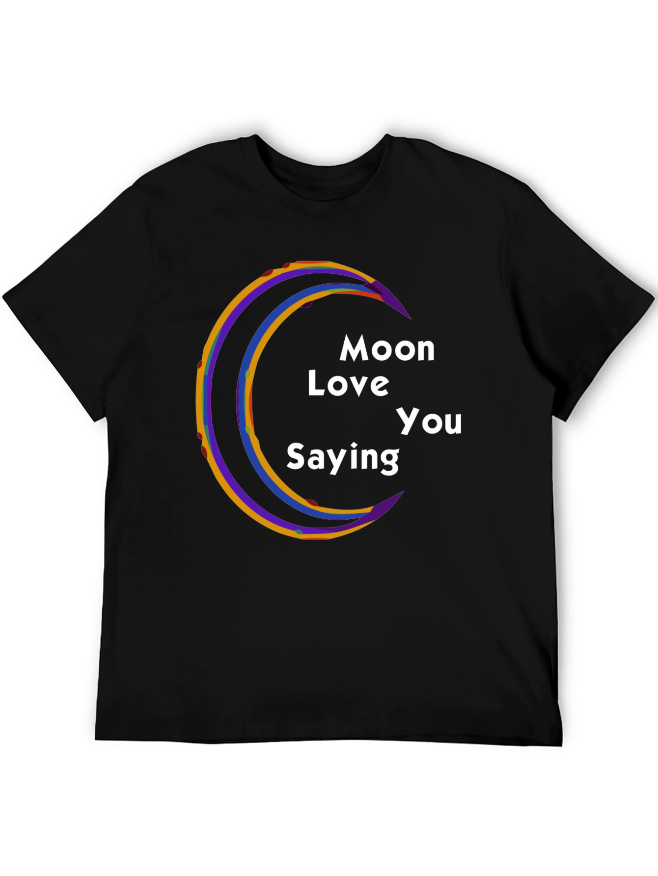Moon Love You Saying Graphic T-Shirt