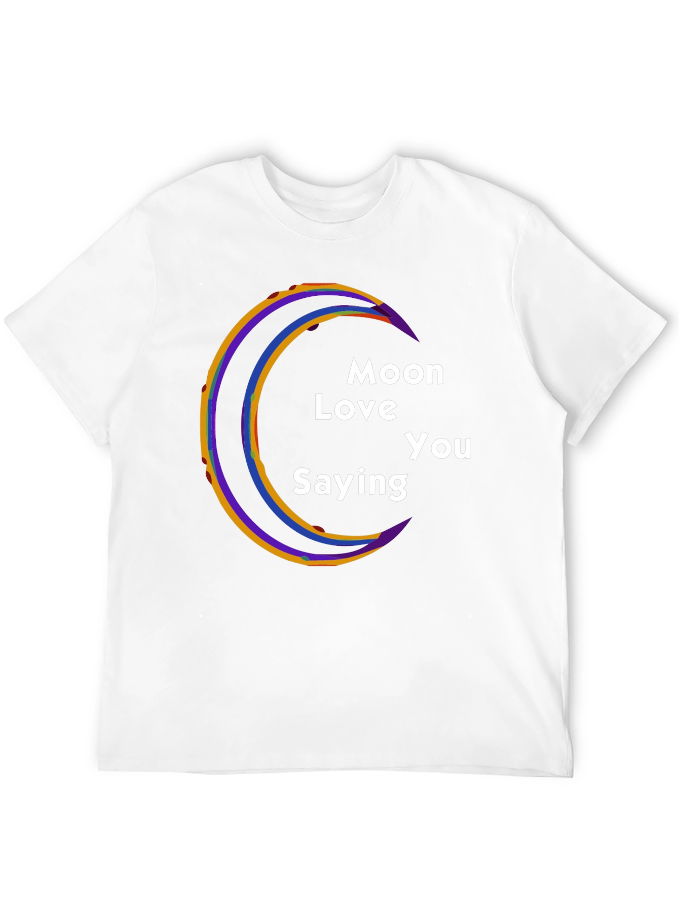 Moon Love You Saying Graphic T-Shirt