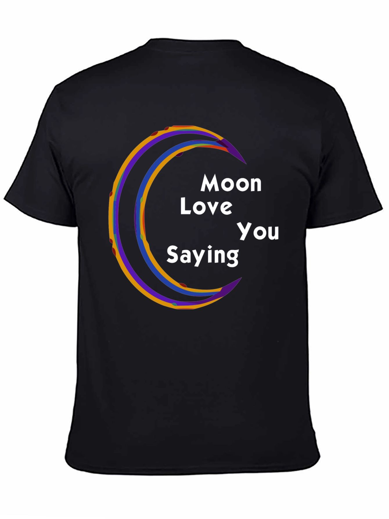Moon Love You Saying Graphic T-Shirt