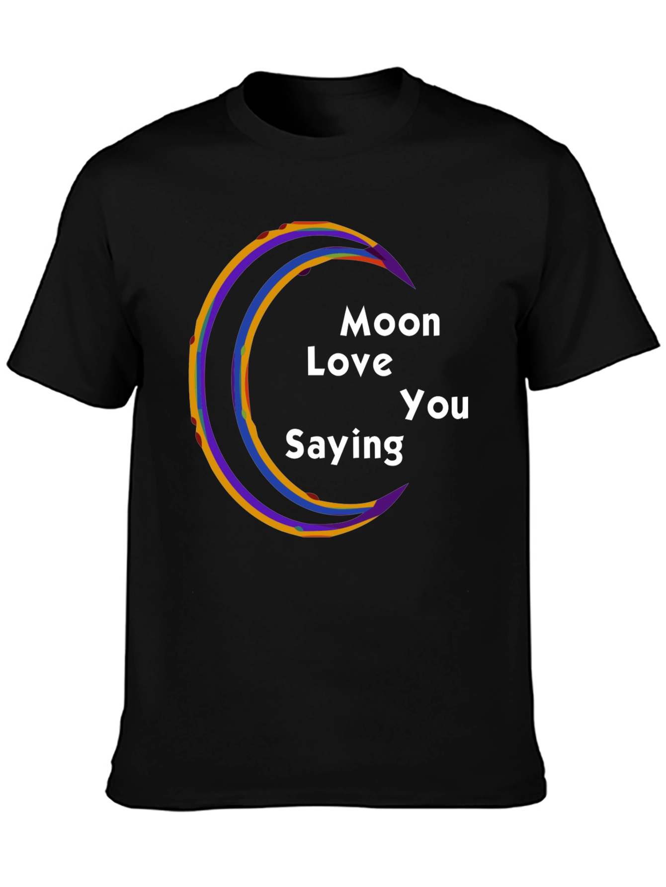 Moon Love You Saying Graphic T-Shirt