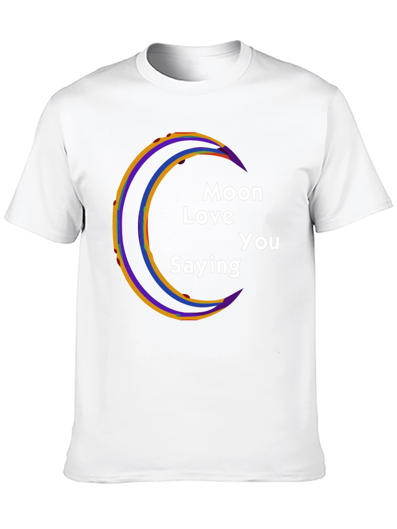 Moon Love You Saying Graphic T-Shirt