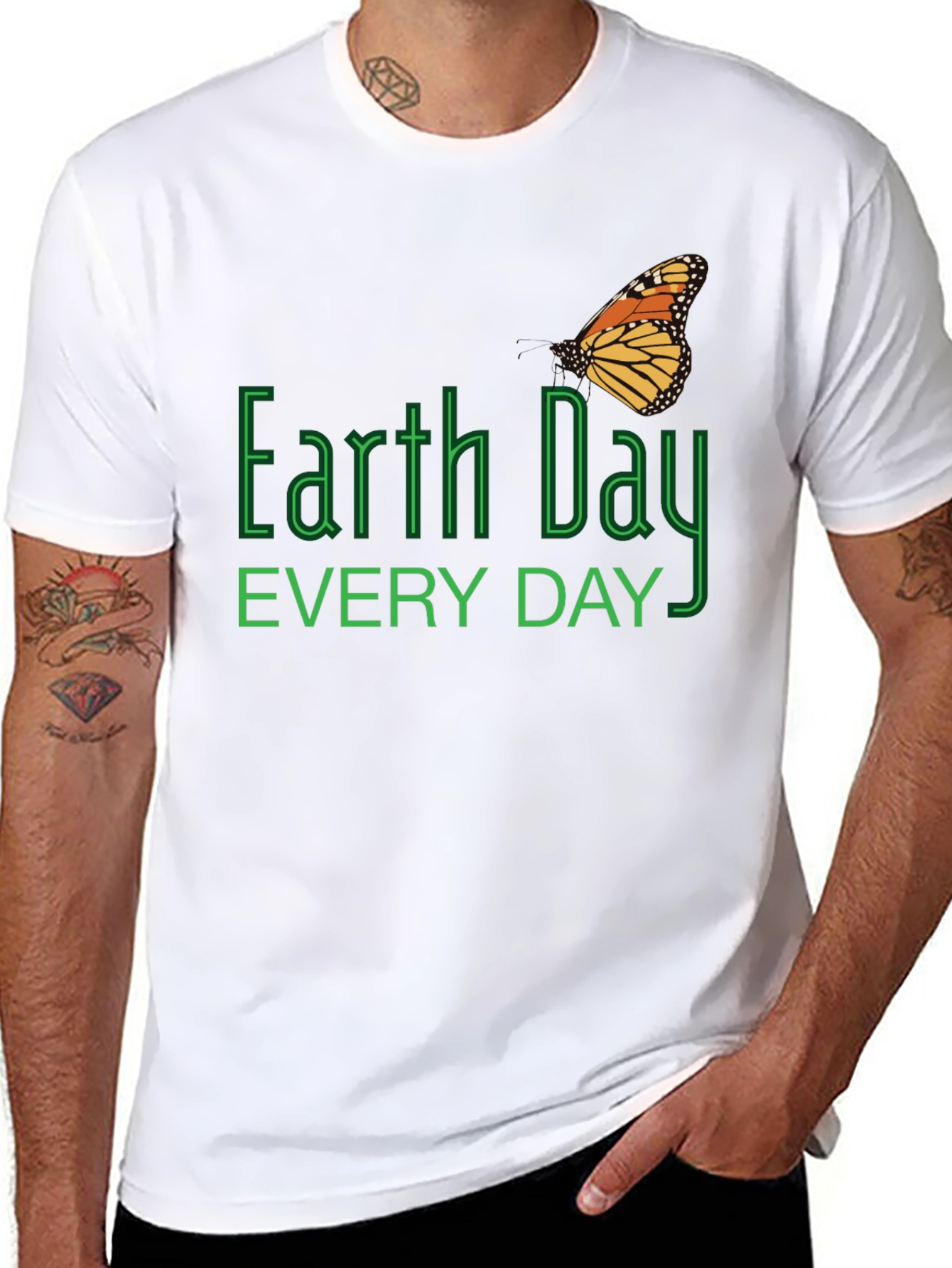 Earth Day Everyday Black T-Shirt