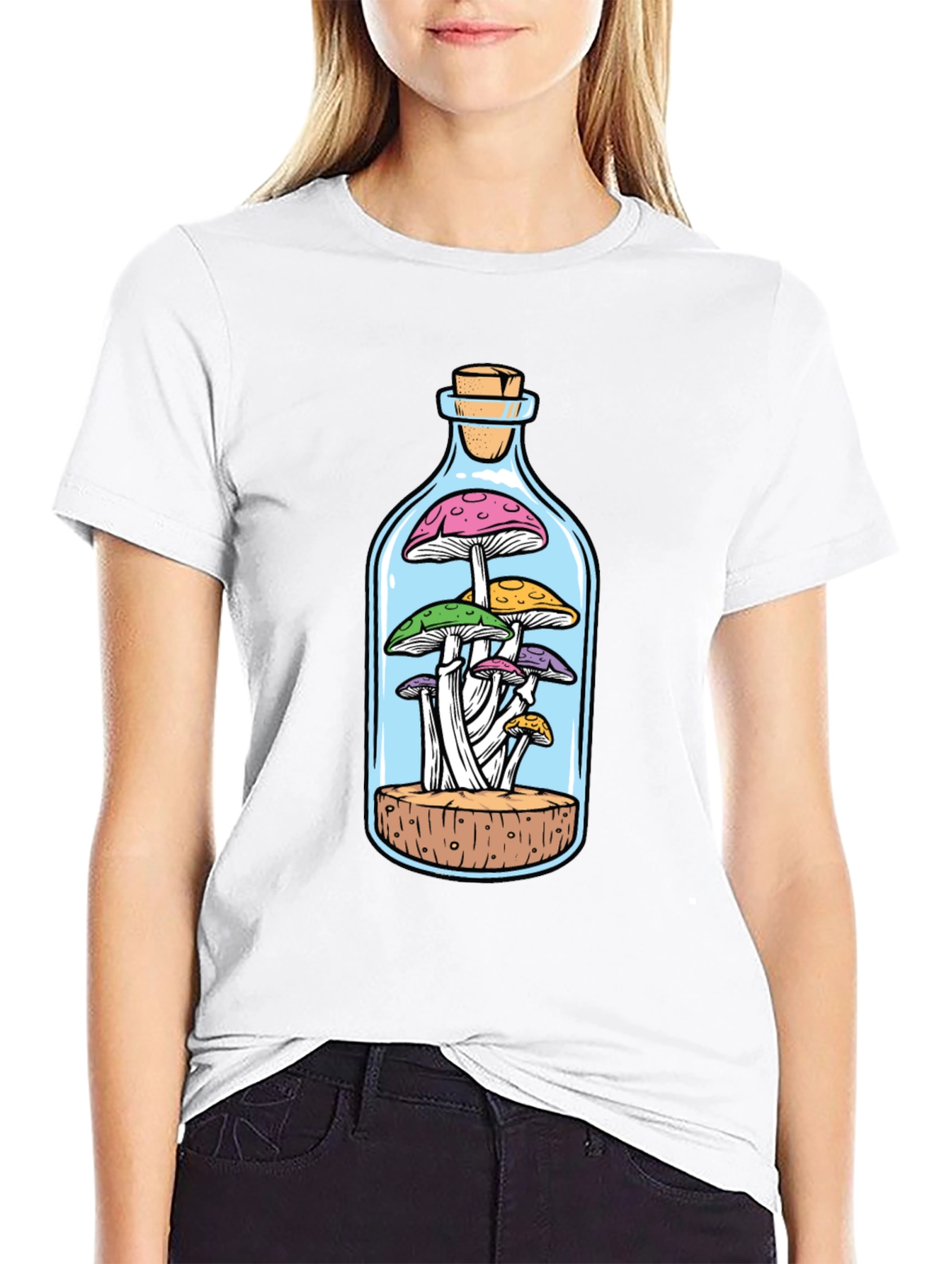 Mushroom Bottle Graphic Tee