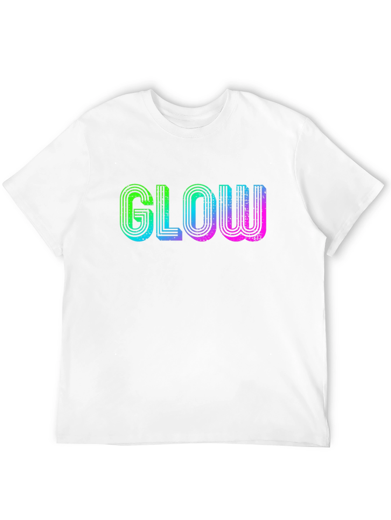Glow Retro T-Shirt - Black Cotton Tee