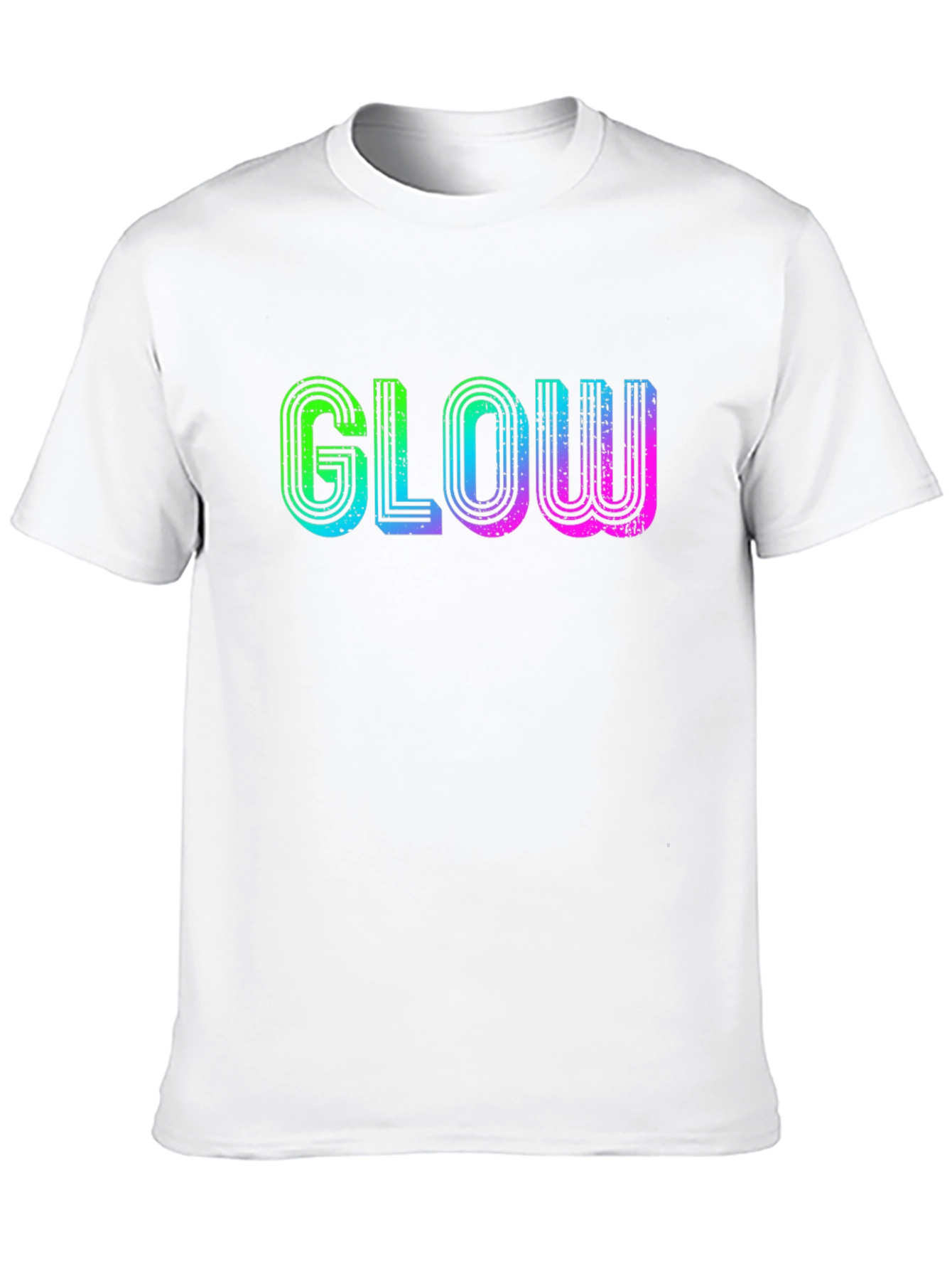 Glow Retro T-Shirt - Black Cotton Tee