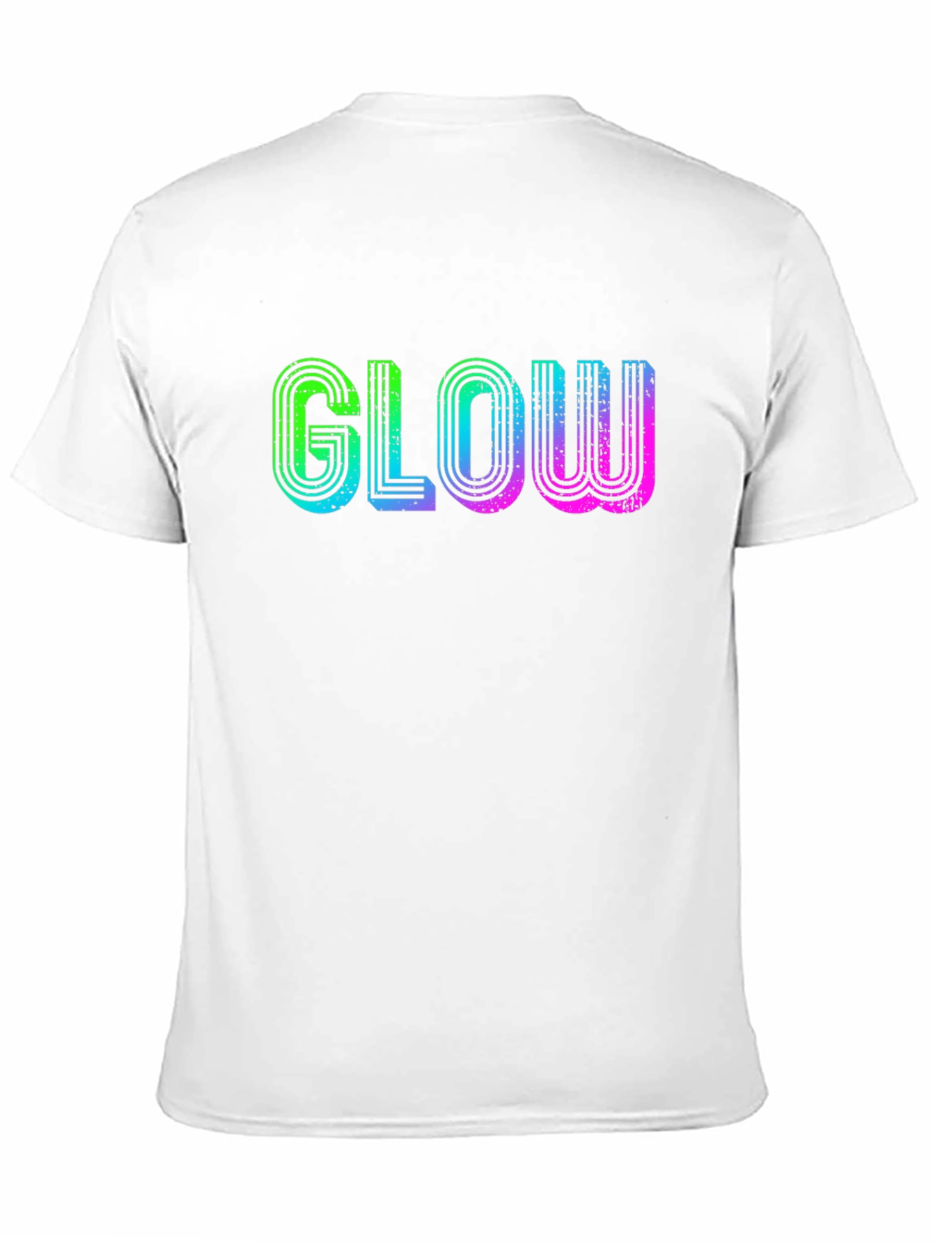 Glow Retro T-Shirt - Black Cotton Tee