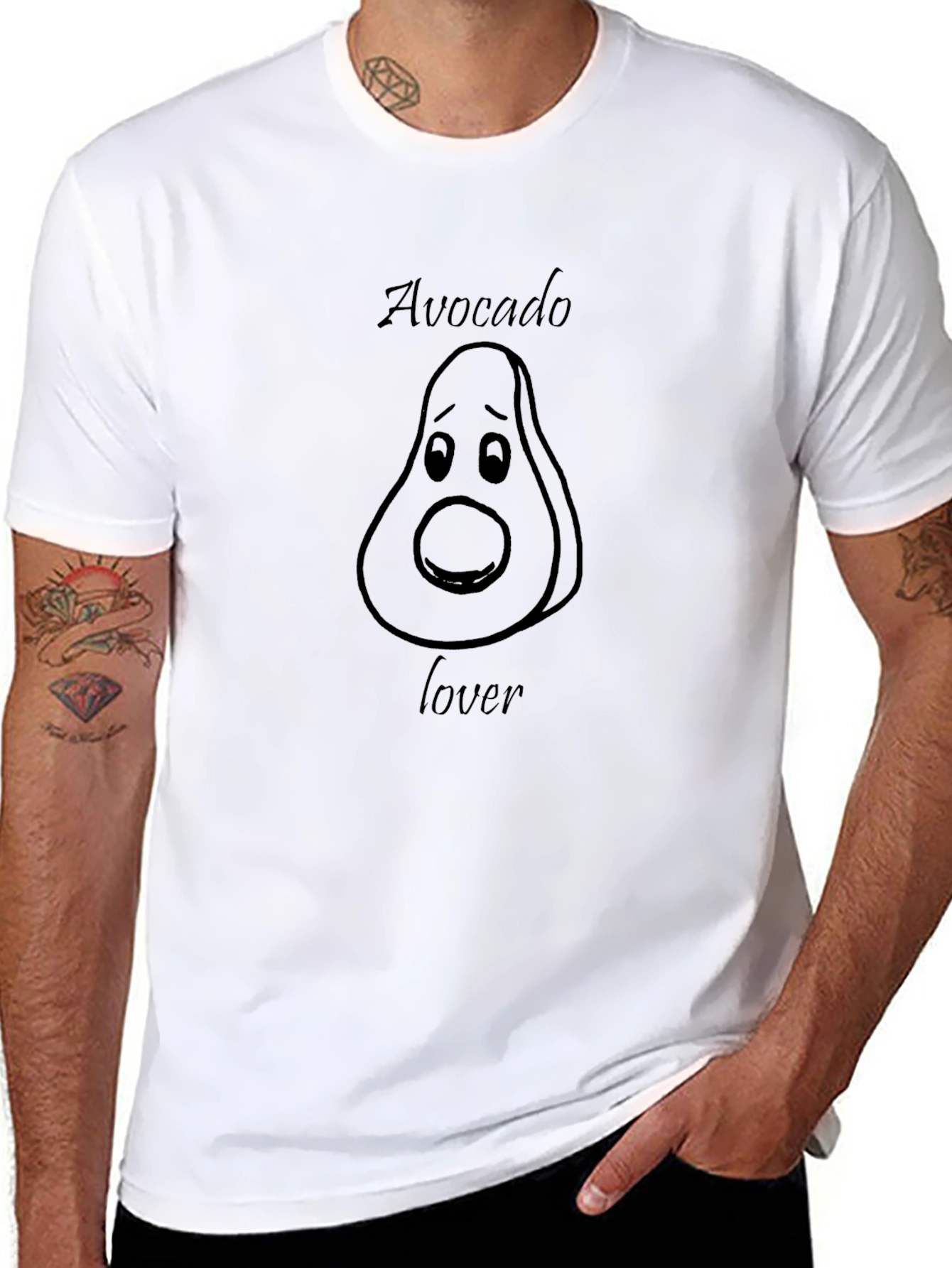 Avocado Lover Black T-Shirt
