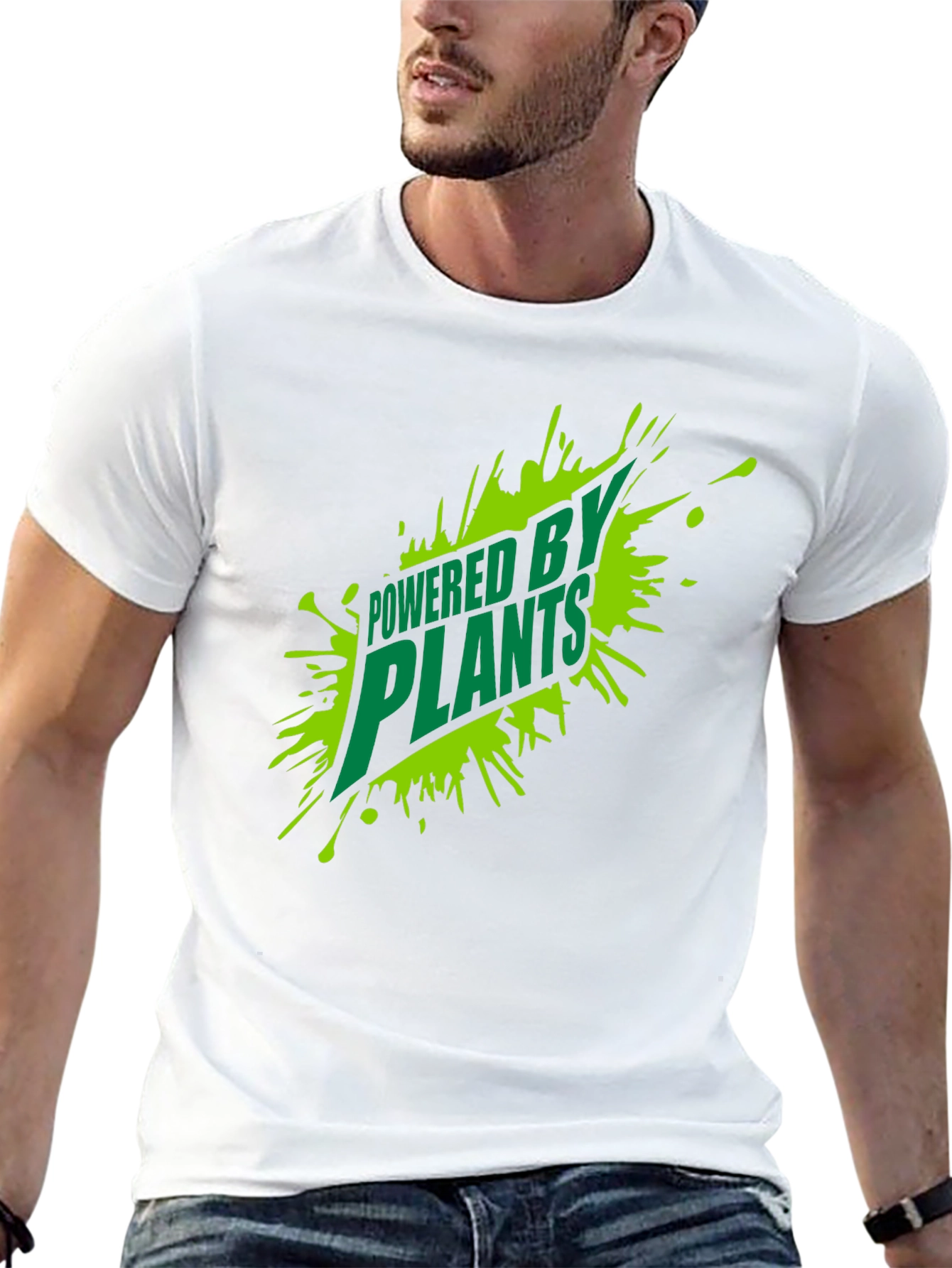 Powered By Plants T-Shirt - Vegan Lifestyle Tee