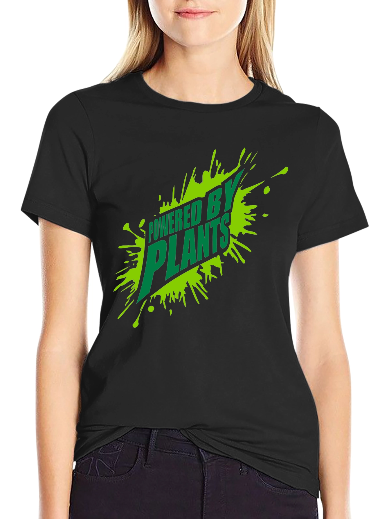 Powered By Plants T-Shirt - Vegan Lifestyle Tee