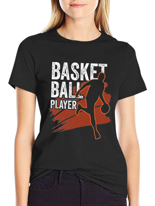 Basketball Player Black Graphic Tee