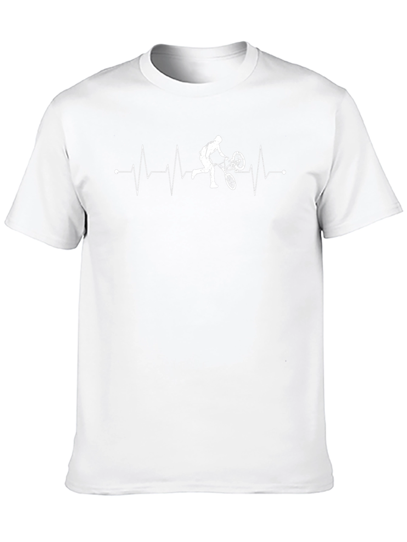 Mountain Bike Heartbeat T-Shirt - Black