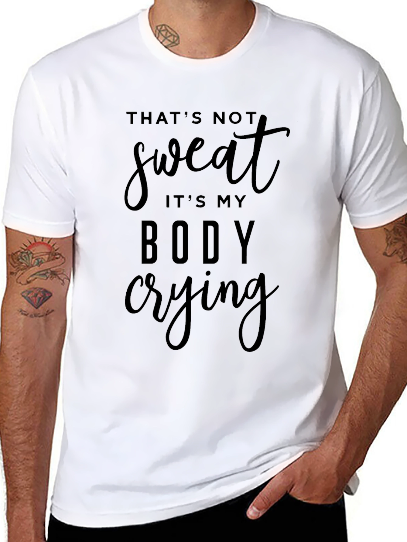 Body Crying Black Graphic Tee