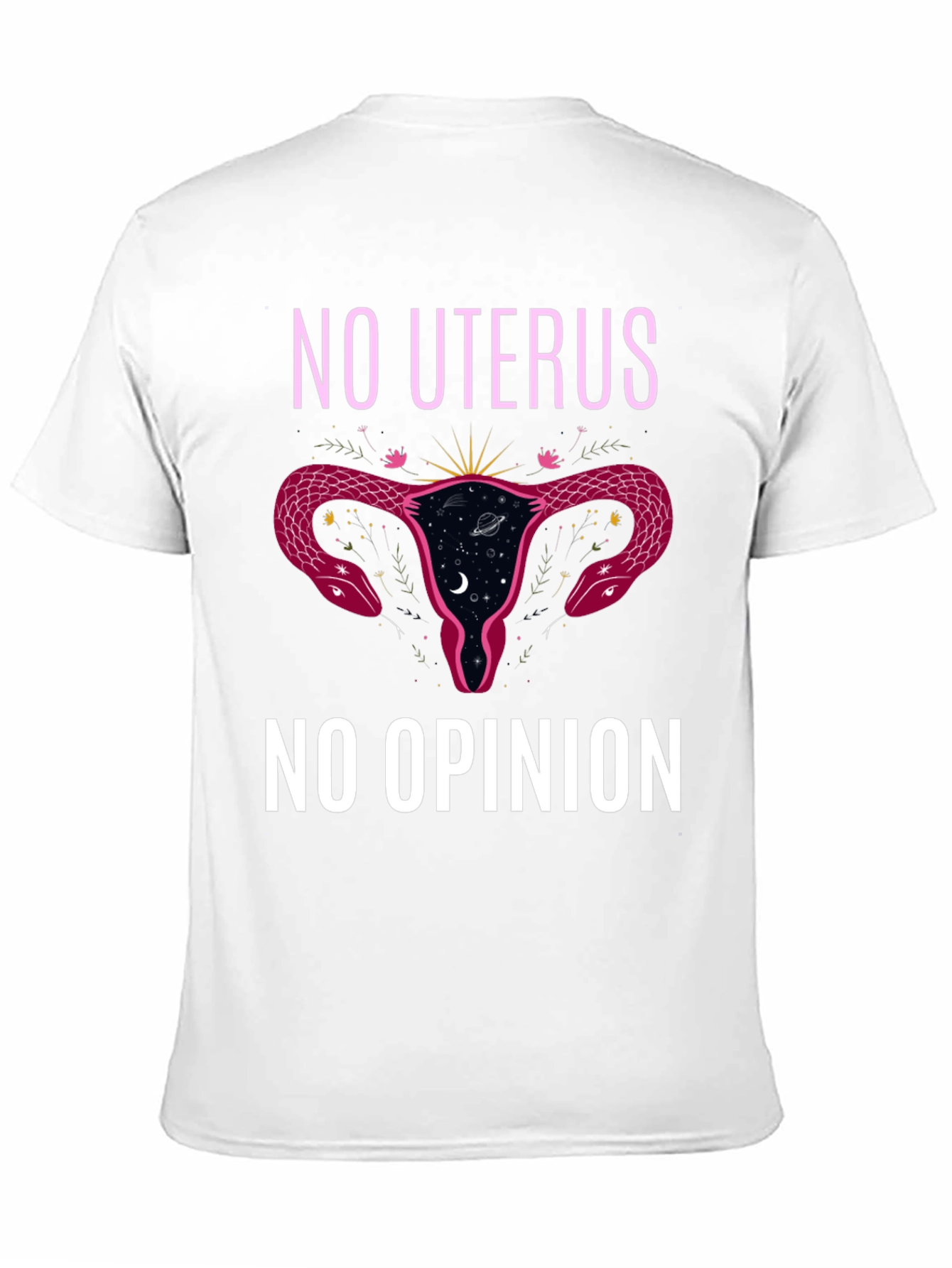 No Uterus No Opinion Black Graphic Tee
