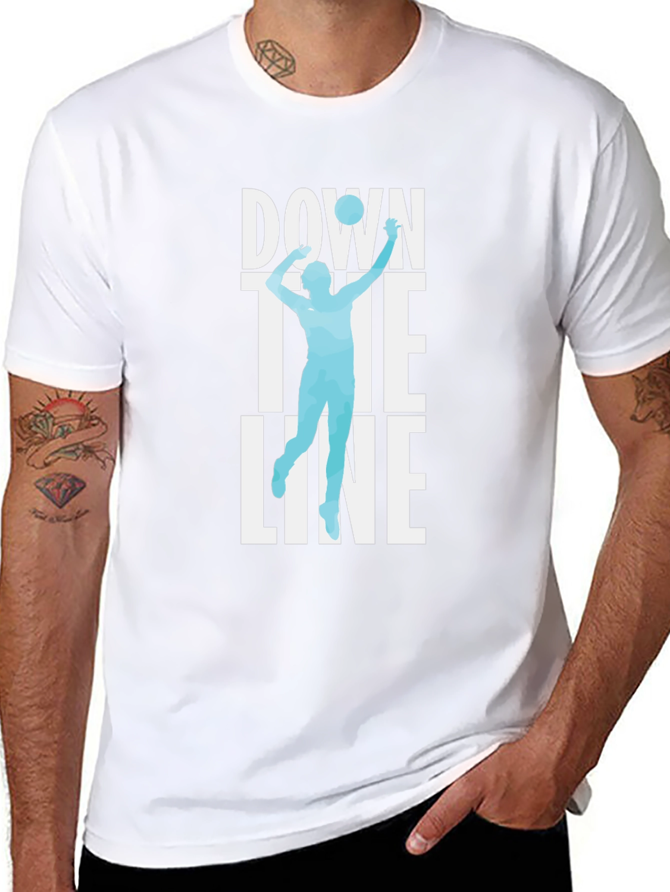 Down the Line Volleyball Graphic Tee