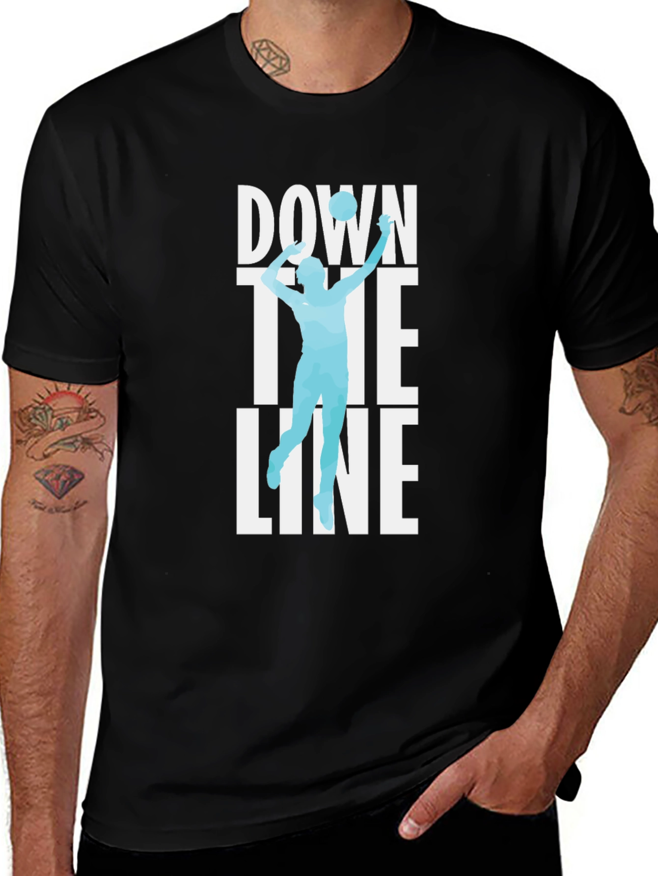 Down the Line Volleyball Graphic Tee