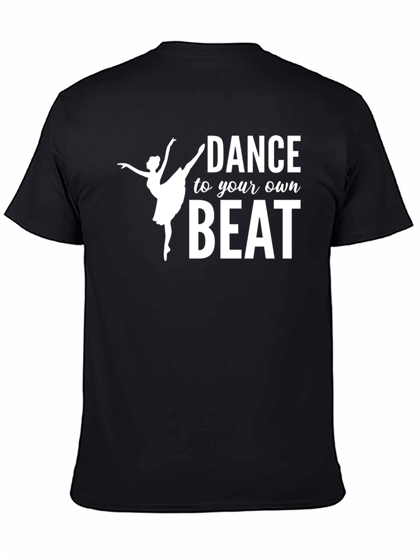 Dance to Your Own Beat Graphic Tee - Black