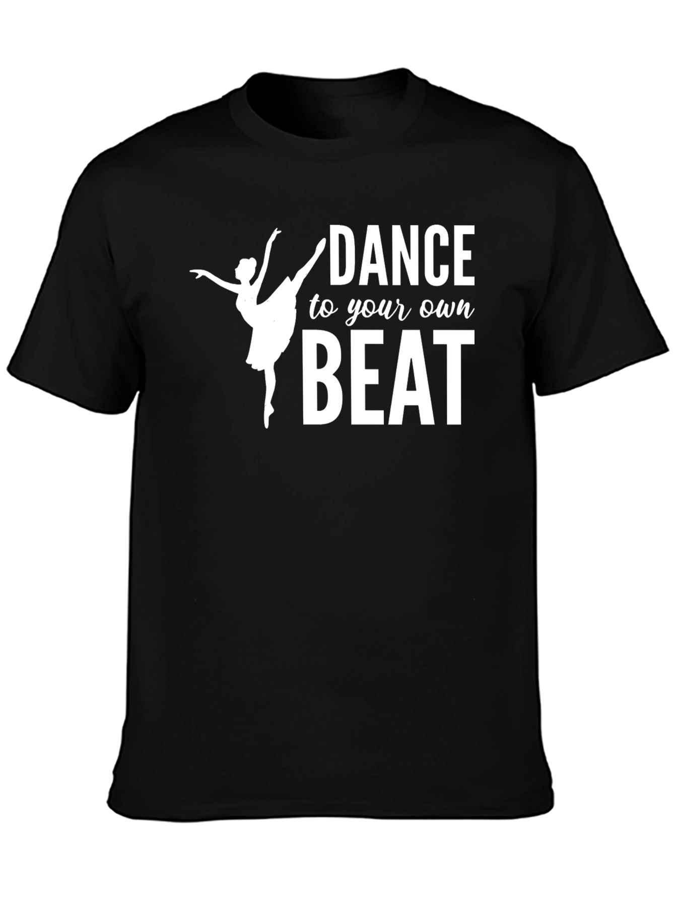 Dance to Your Own Beat Graphic Tee - Black