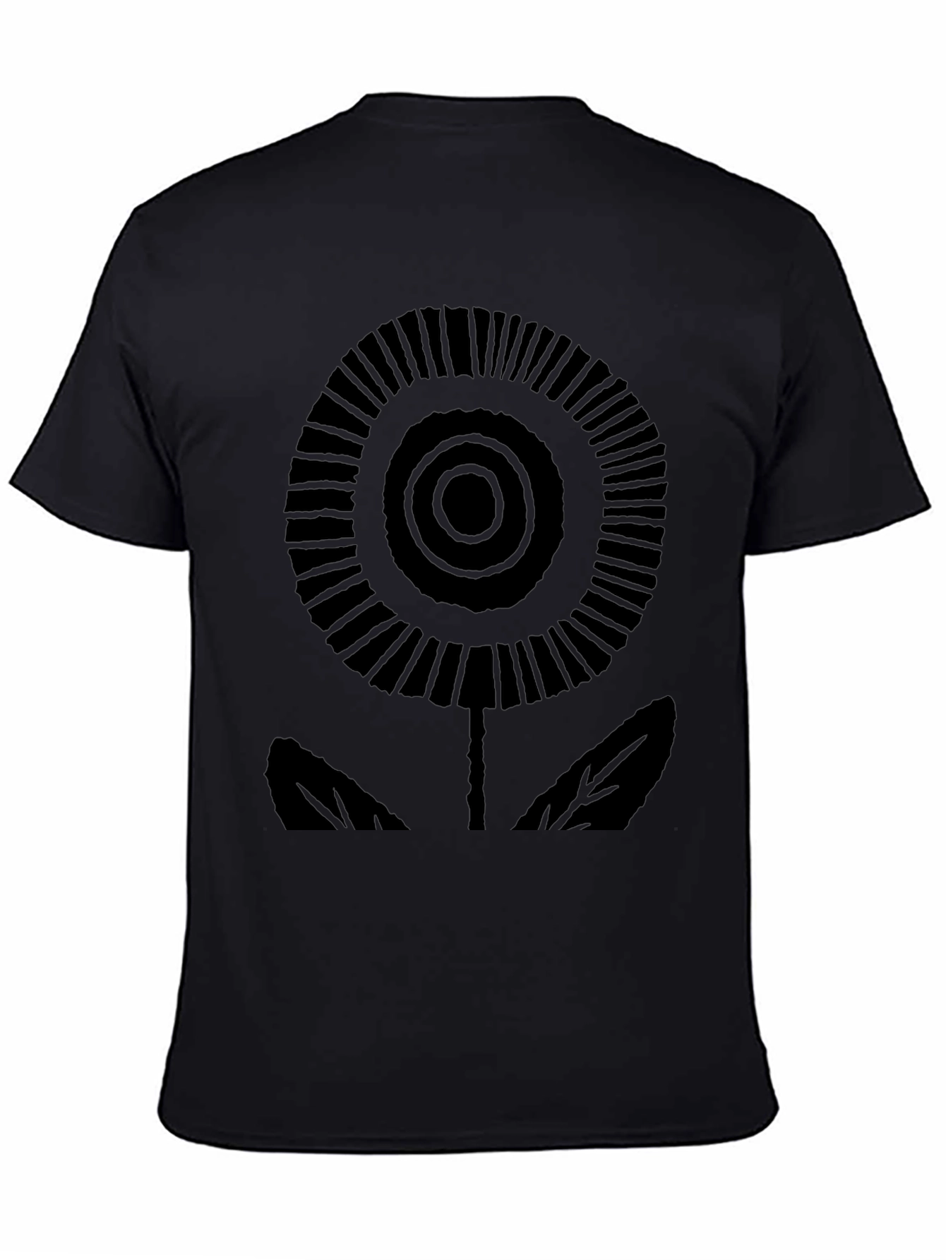 Abstract Flower Graphic T-Shirt - Modern Style