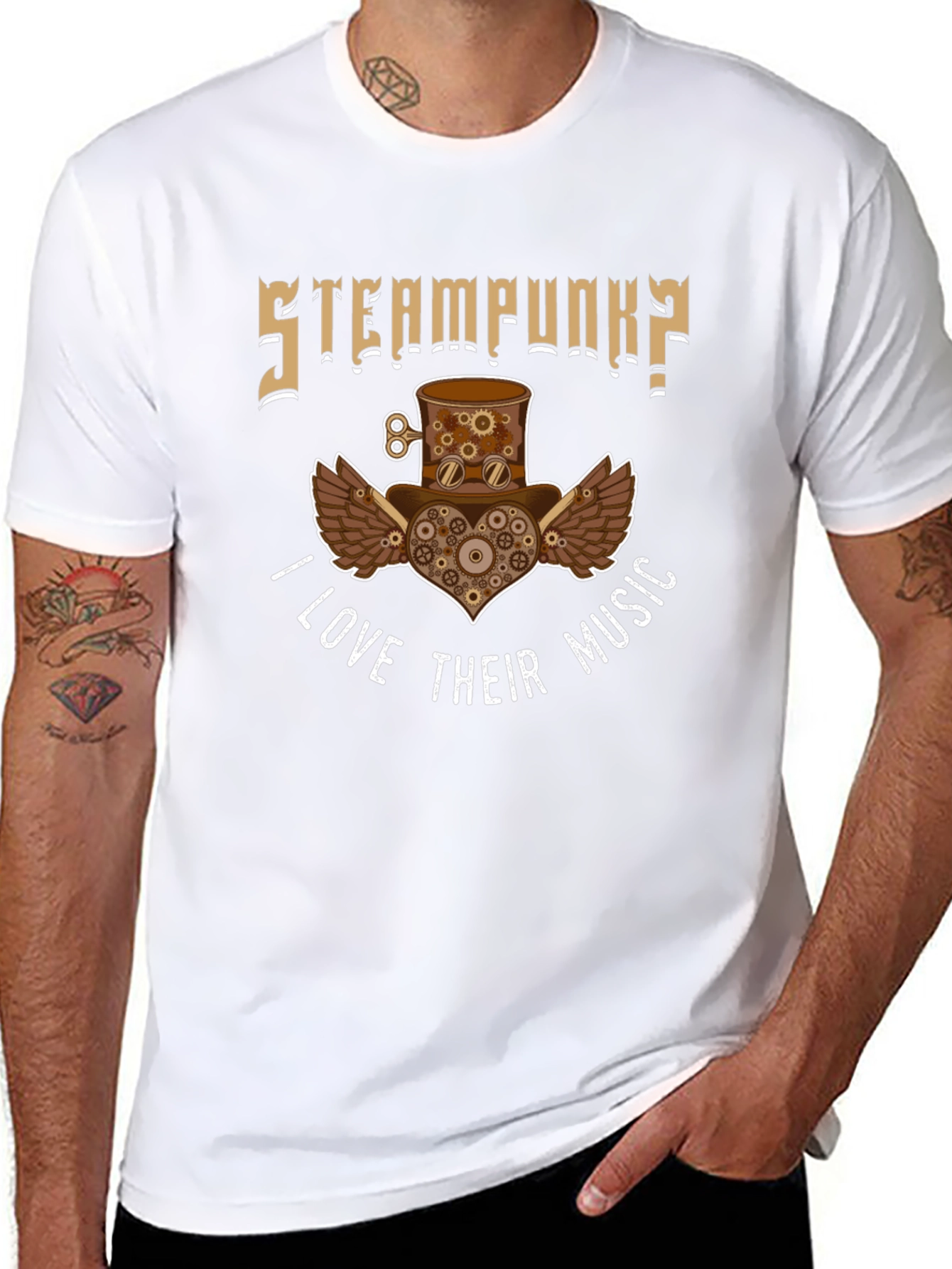 Steampunk Music Lover T-Shirt - Graphic Tee