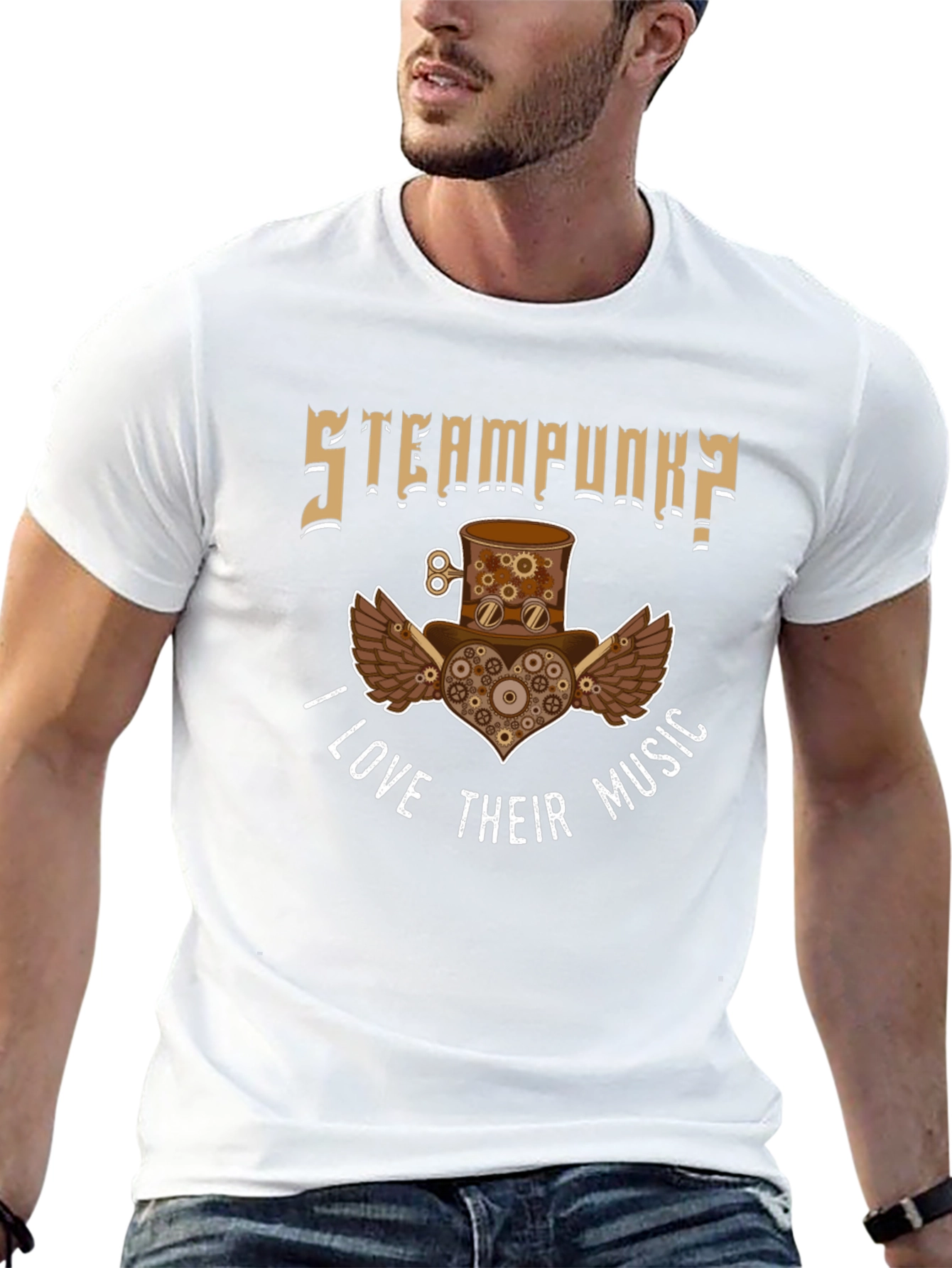 Steampunk Music Lover T-Shirt - Graphic Tee