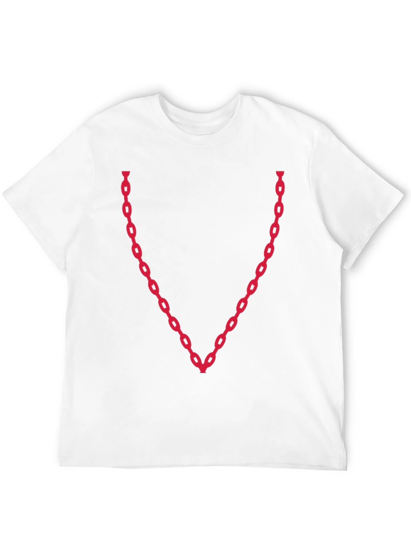 Chain V-Neck Graphic Tee - Bold & Stylish