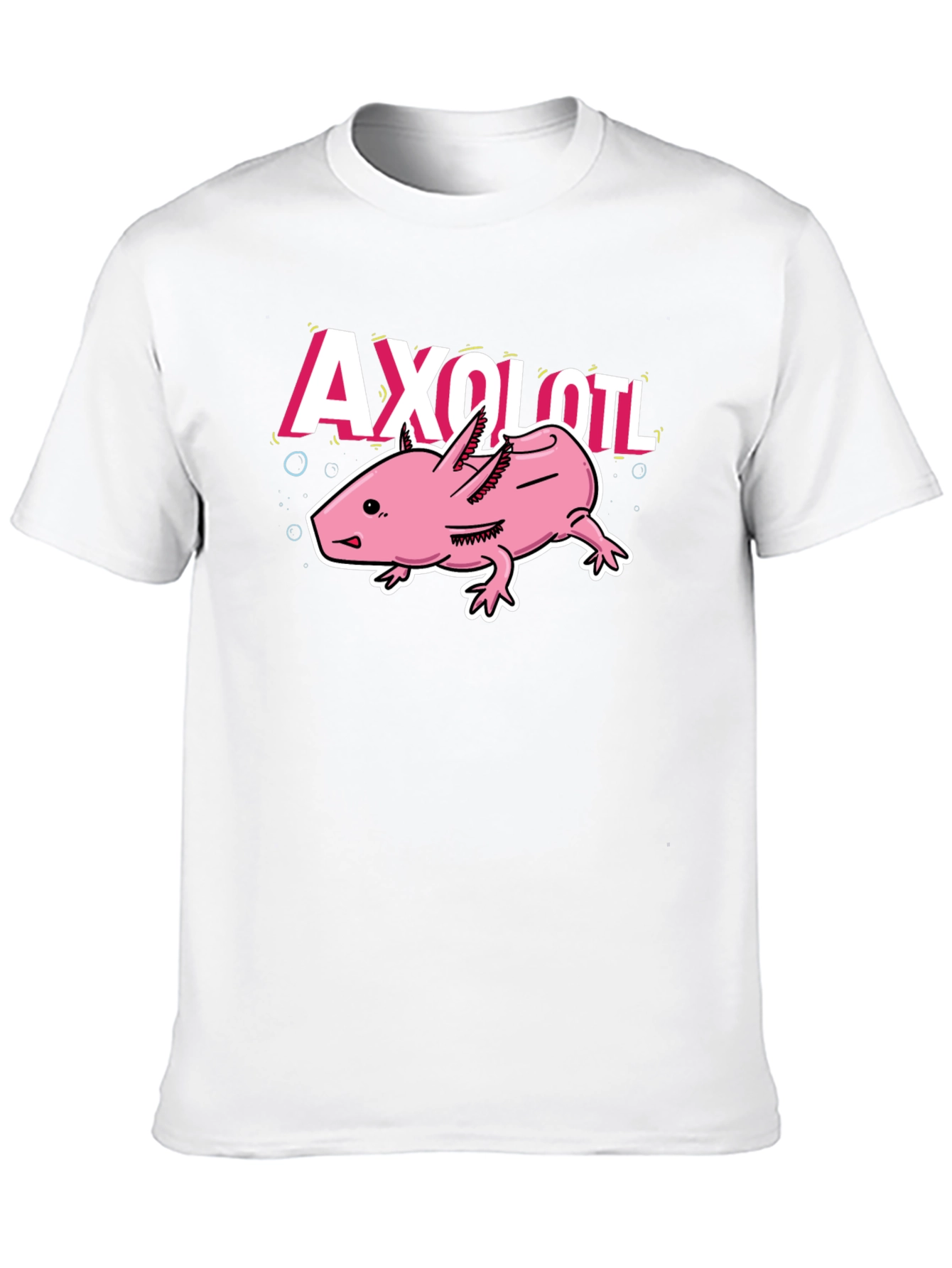 Axolotl Graphic Tee - Trendy Amphibian Design