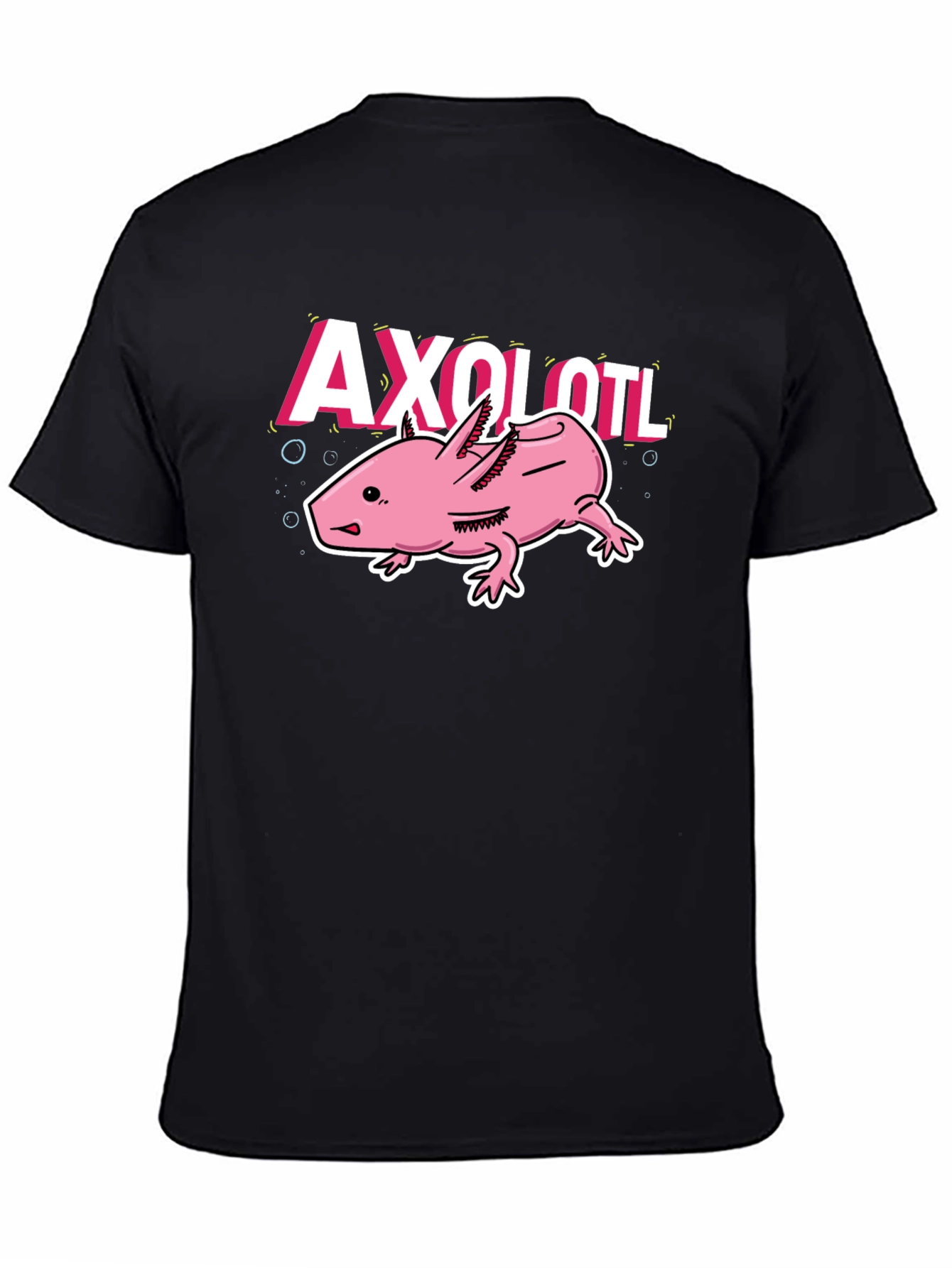 Axolotl Graphic Tee - Trendy Amphibian Design
