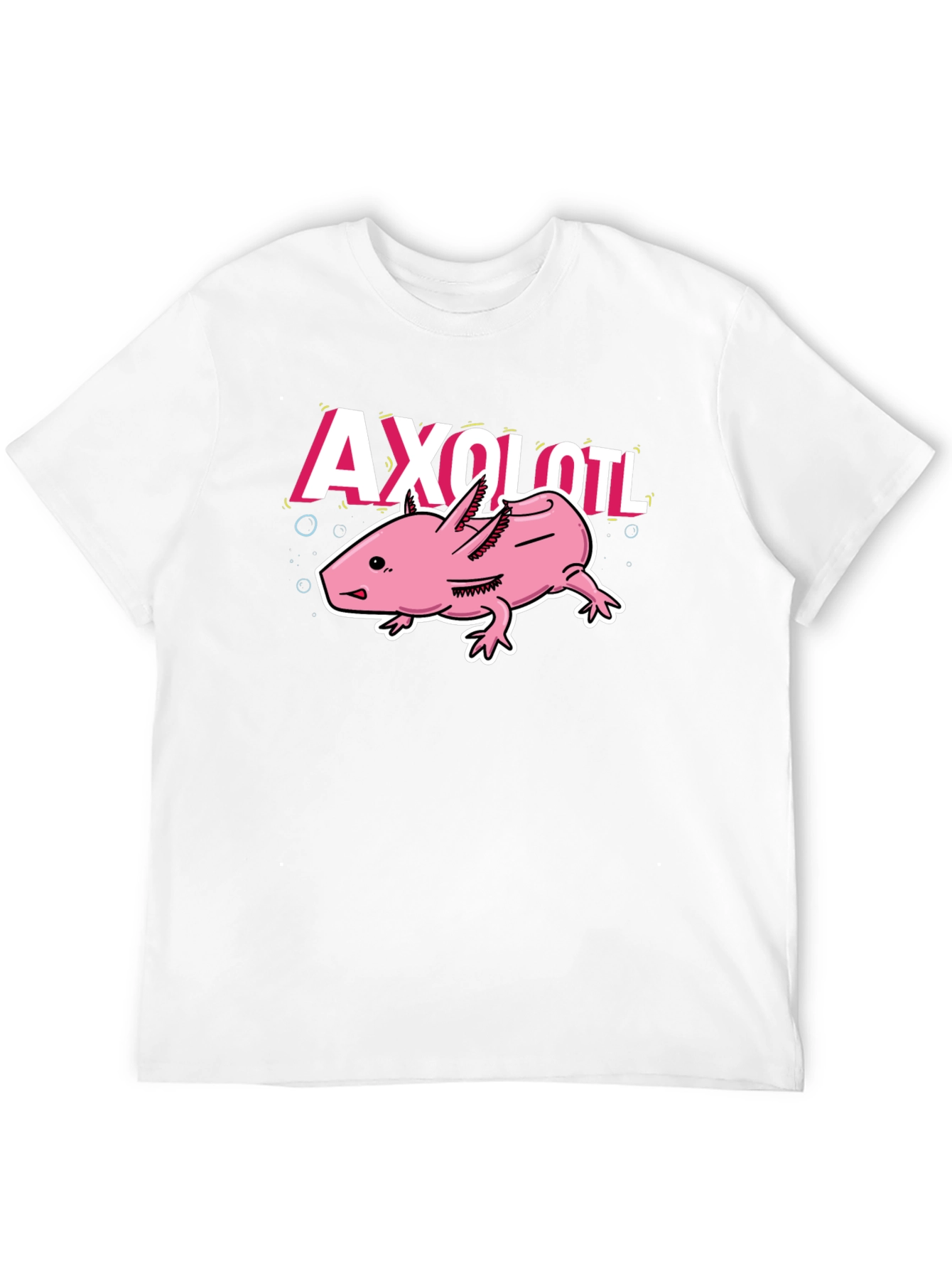 Axolotl Graphic Tee - Trendy Amphibian Design