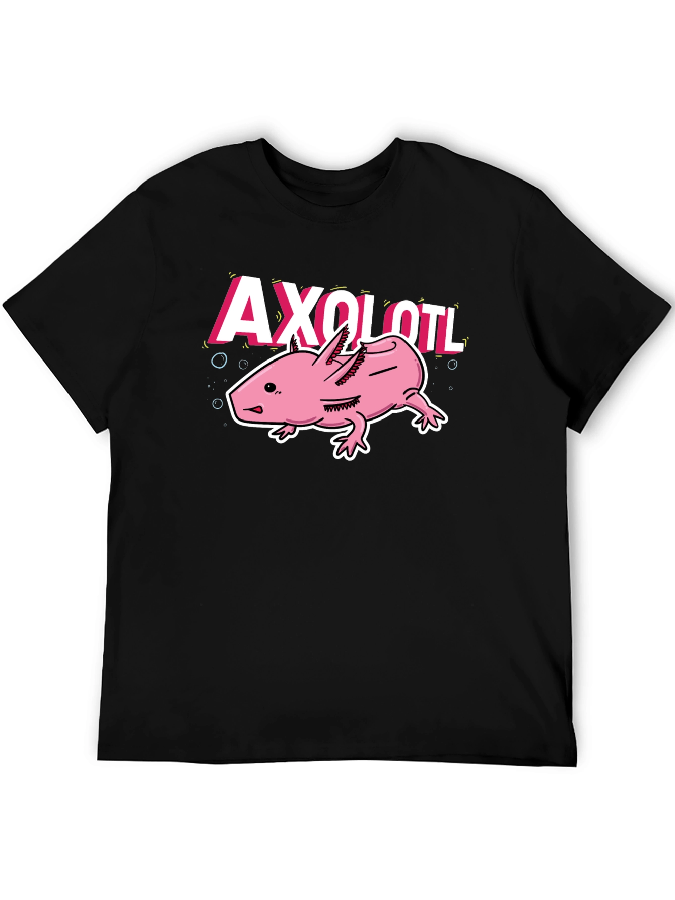 Axolotl Graphic Tee - Trendy Amphibian Design