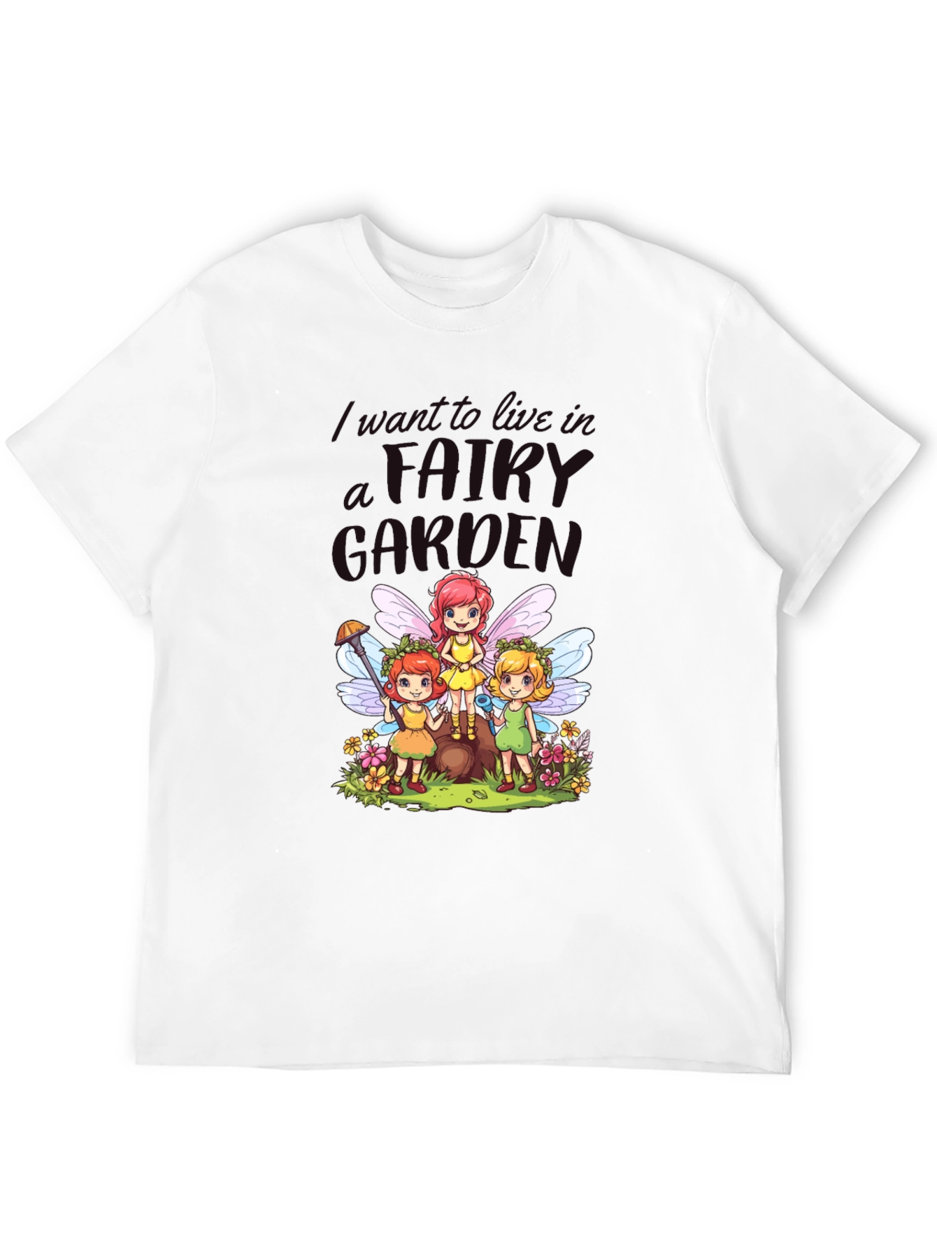 Fairy Garden T-Shirt - Whimsical Cute Design