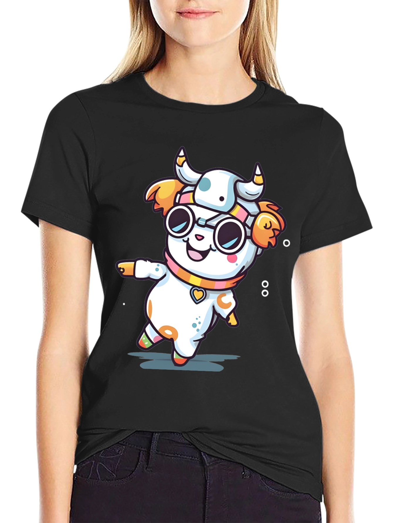 Cow Mascot Cartoon T-Shirt