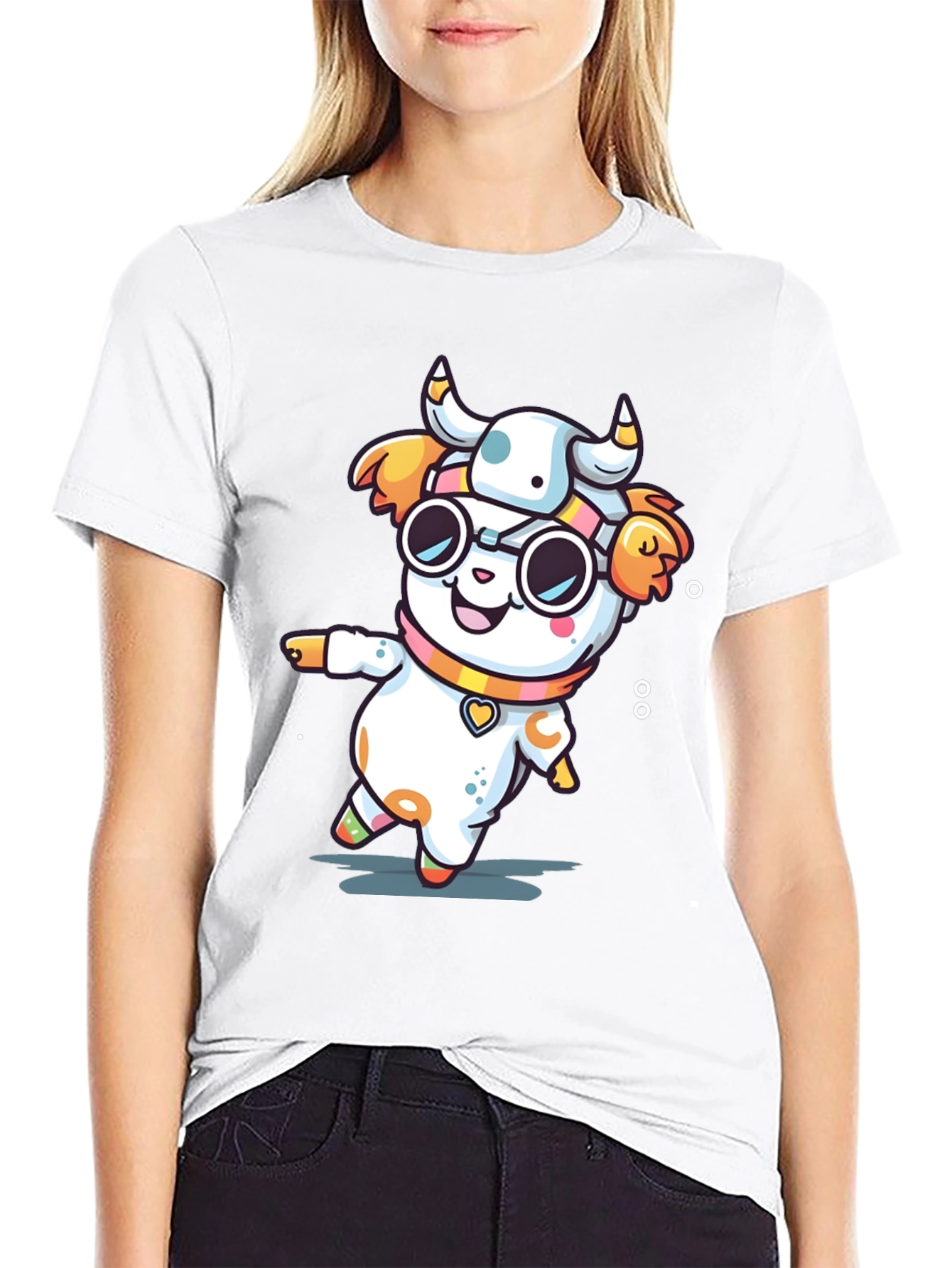 Cow Mascot Cartoon T-Shirt