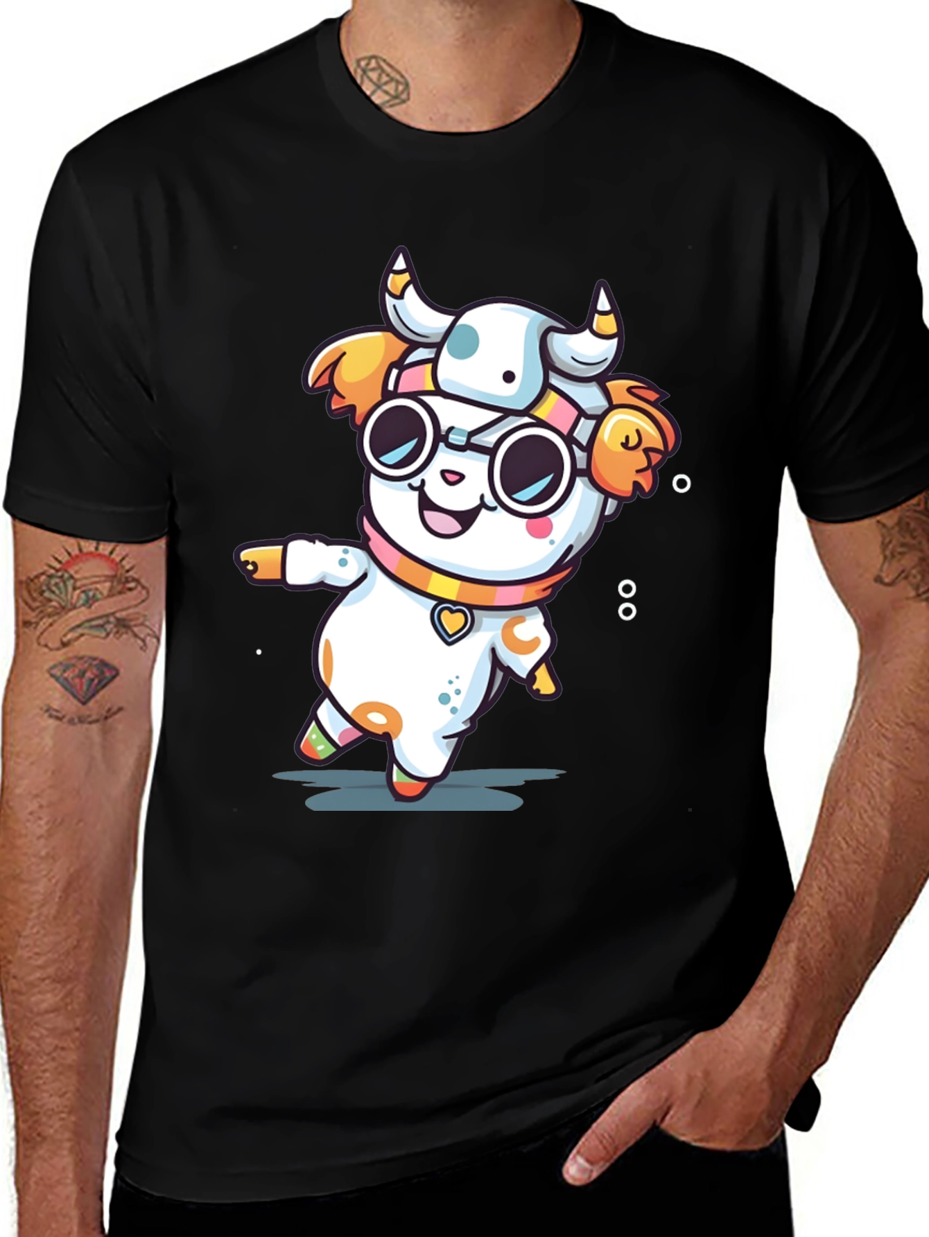 Cow Mascot Cartoon T-Shirt