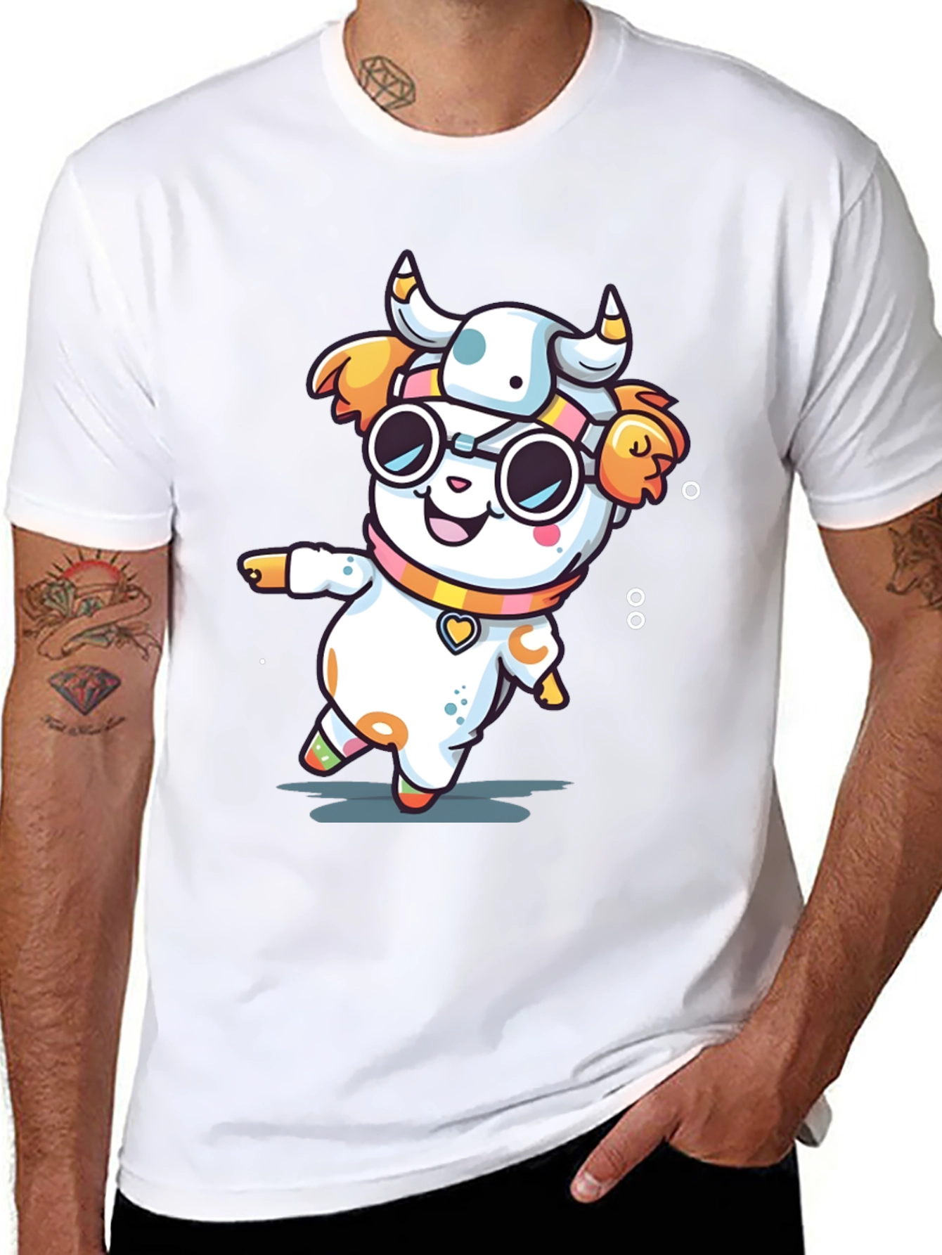 Cow Mascot Cartoon T-Shirt