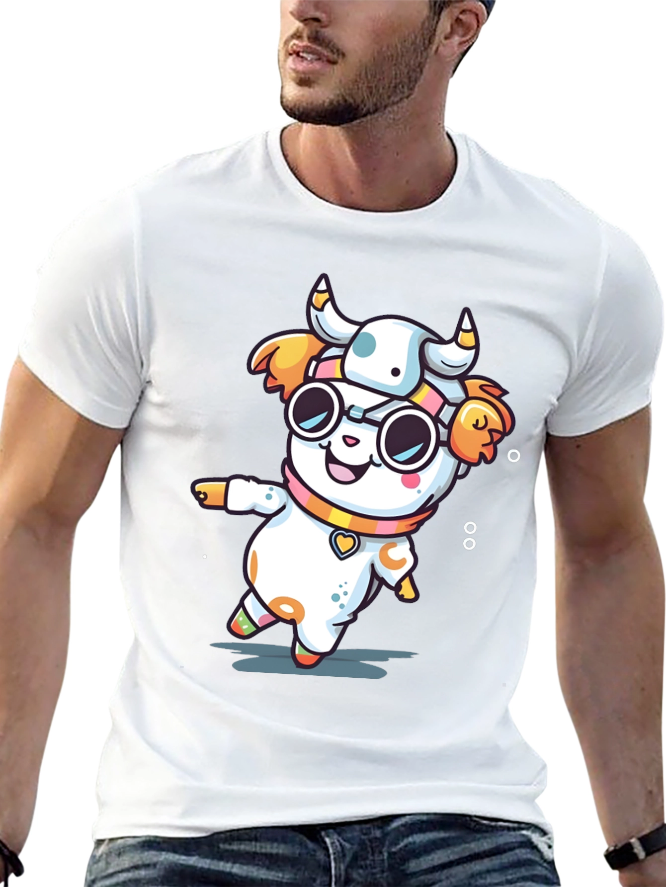 Cow Mascot Cartoon T-Shirt