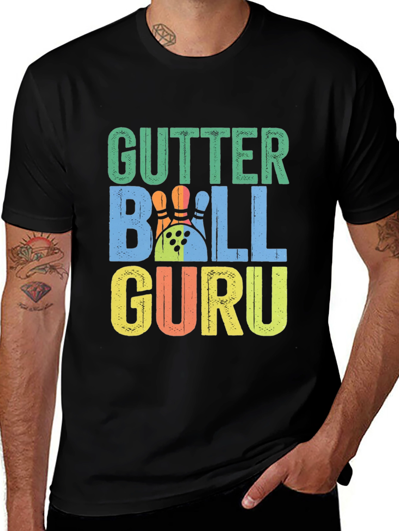 Gutter Ball Guru T-Shirt | Bowling Tee