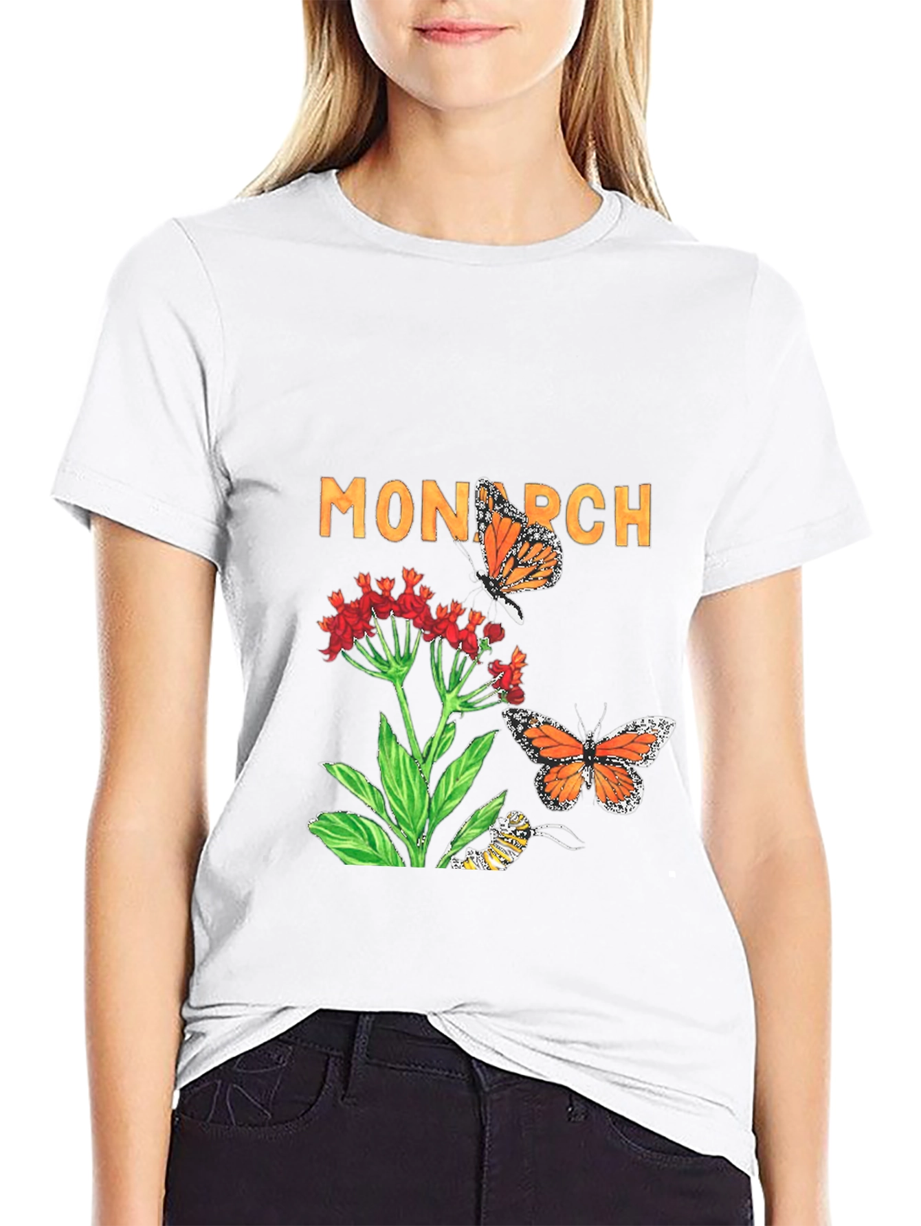 Monarch Butterfly Graphic Tee - Nature Lover T-Shirt